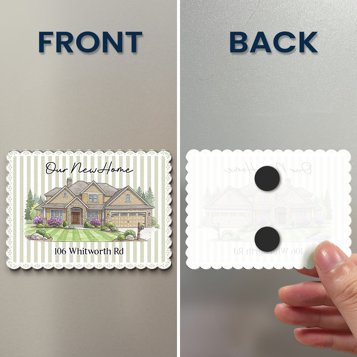 Custom Photo New House Gifts For Couple, Family - Personalized Magnet