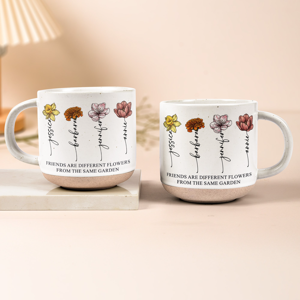 Diffrent Flowers From The Same Garden Gifts For Sisters, Friends - Personalized Mug