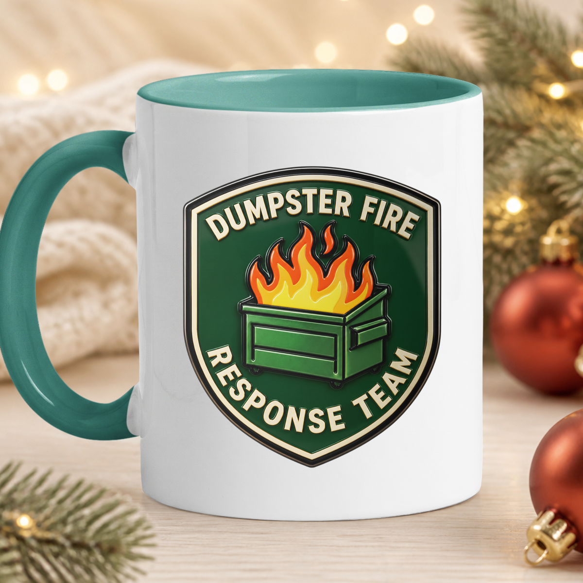 Dumpster Fire Response Team - Custom Crossword Names - Personalized Mug