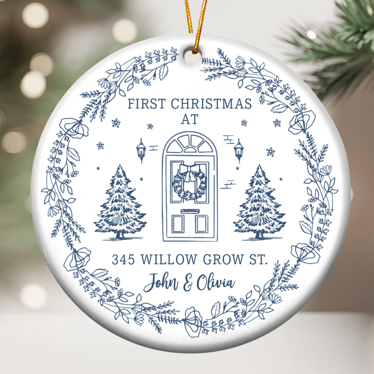 First Christmas At Our New House Newlywed Christmas Gift - Personalized Ornament