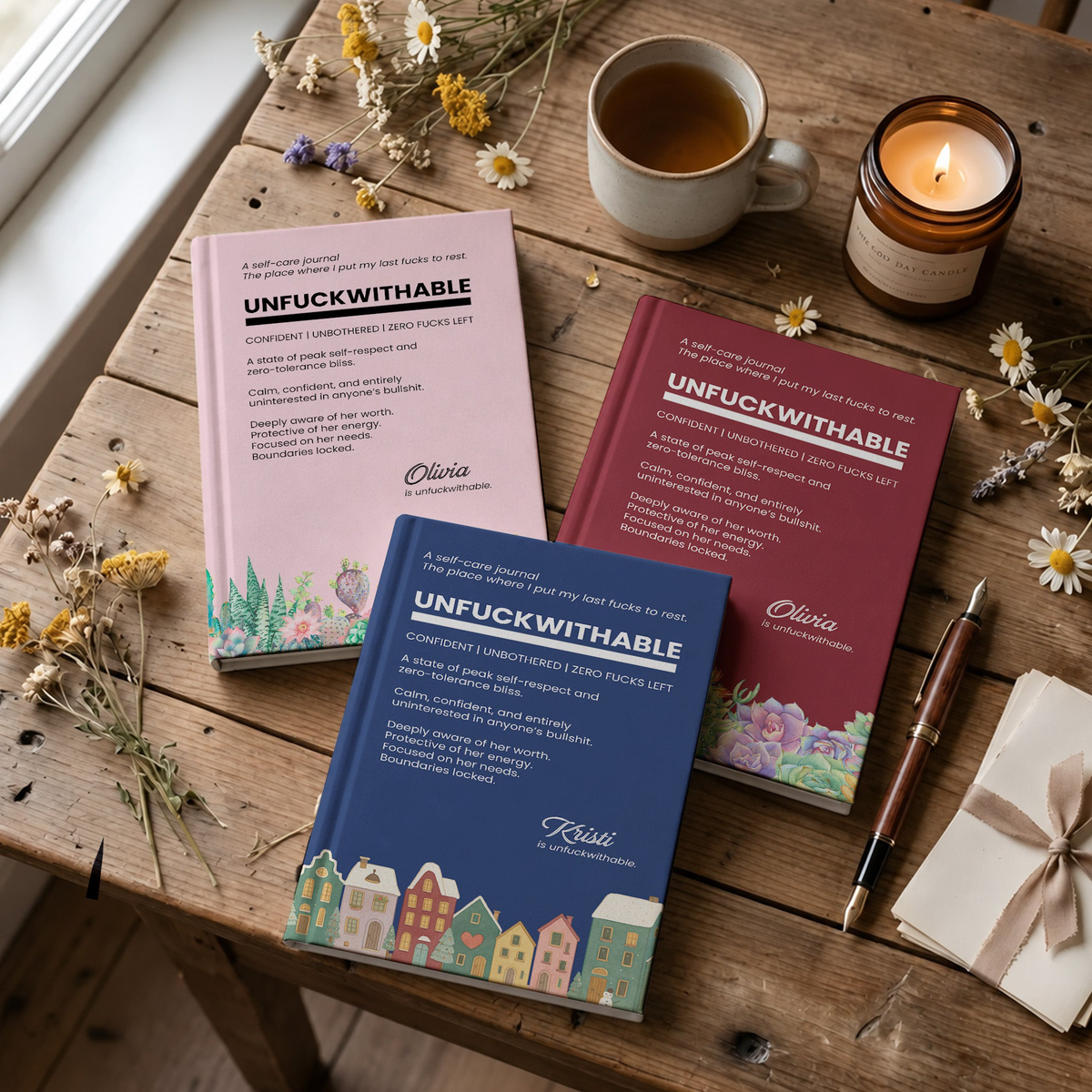 Funny Bulk Gifts For Coworker, Boss, Selfgift - Unfuckwithable - Personalized Journal