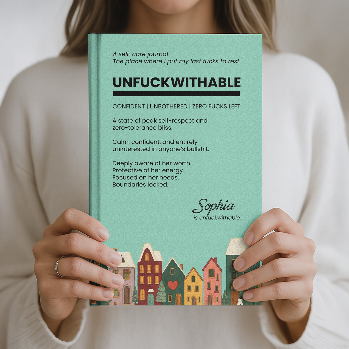 Funny Bulk Gifts For Coworker, Boss, Selfgift - Unfuckwithable - Personalized Journal