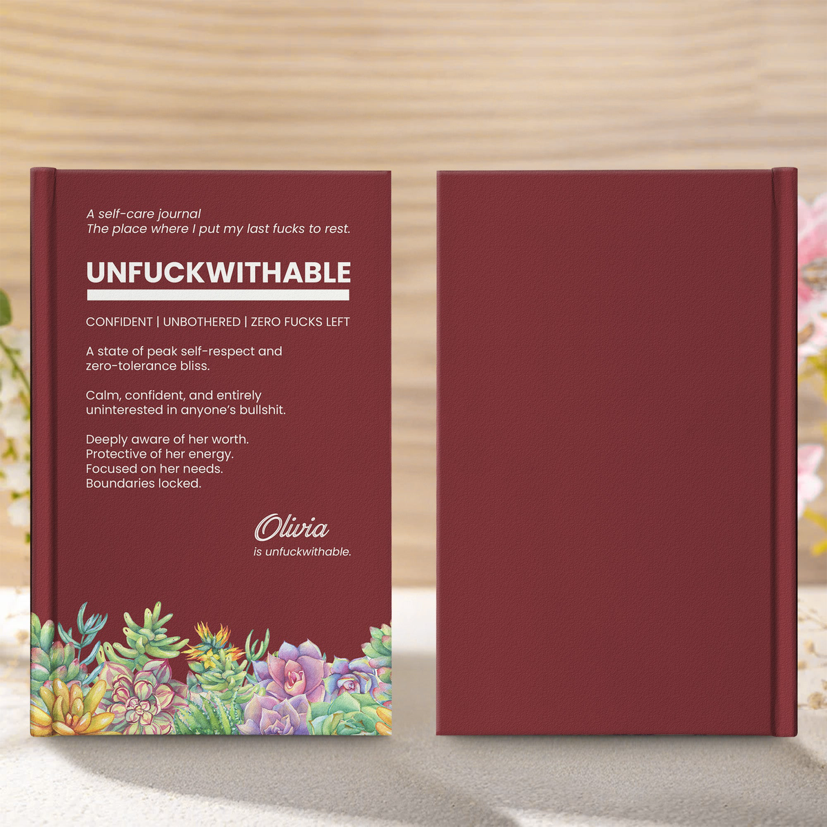 Funny Bulk Gifts For Coworker, Boss, Selfgift - Unfuckwithable - Personalized Journal