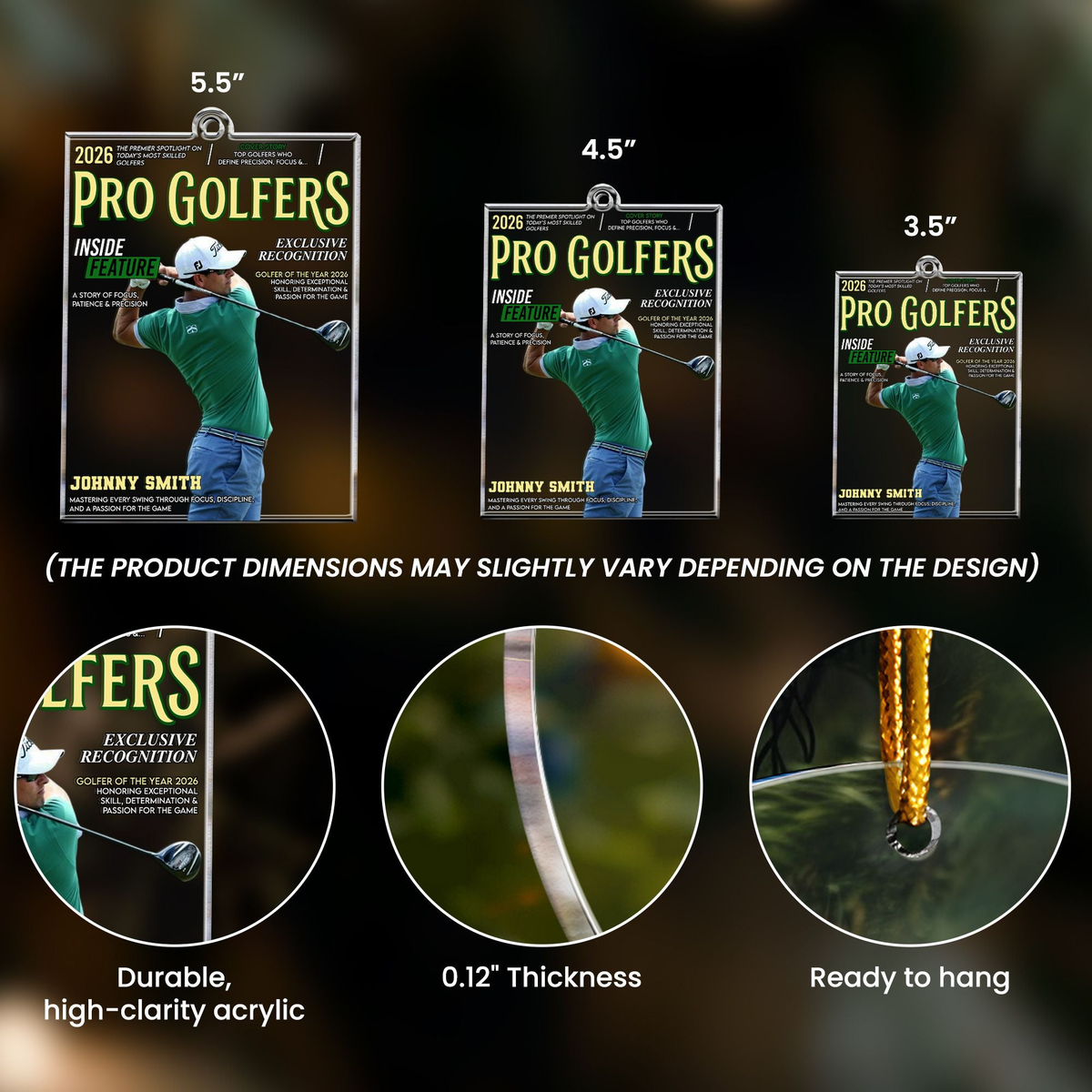 Golf Magazine Gift For Golf Lover Goft Team - Personalized Ornament