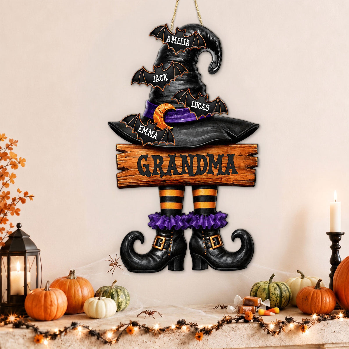 Grandma Witch - Personalized Wood Sign