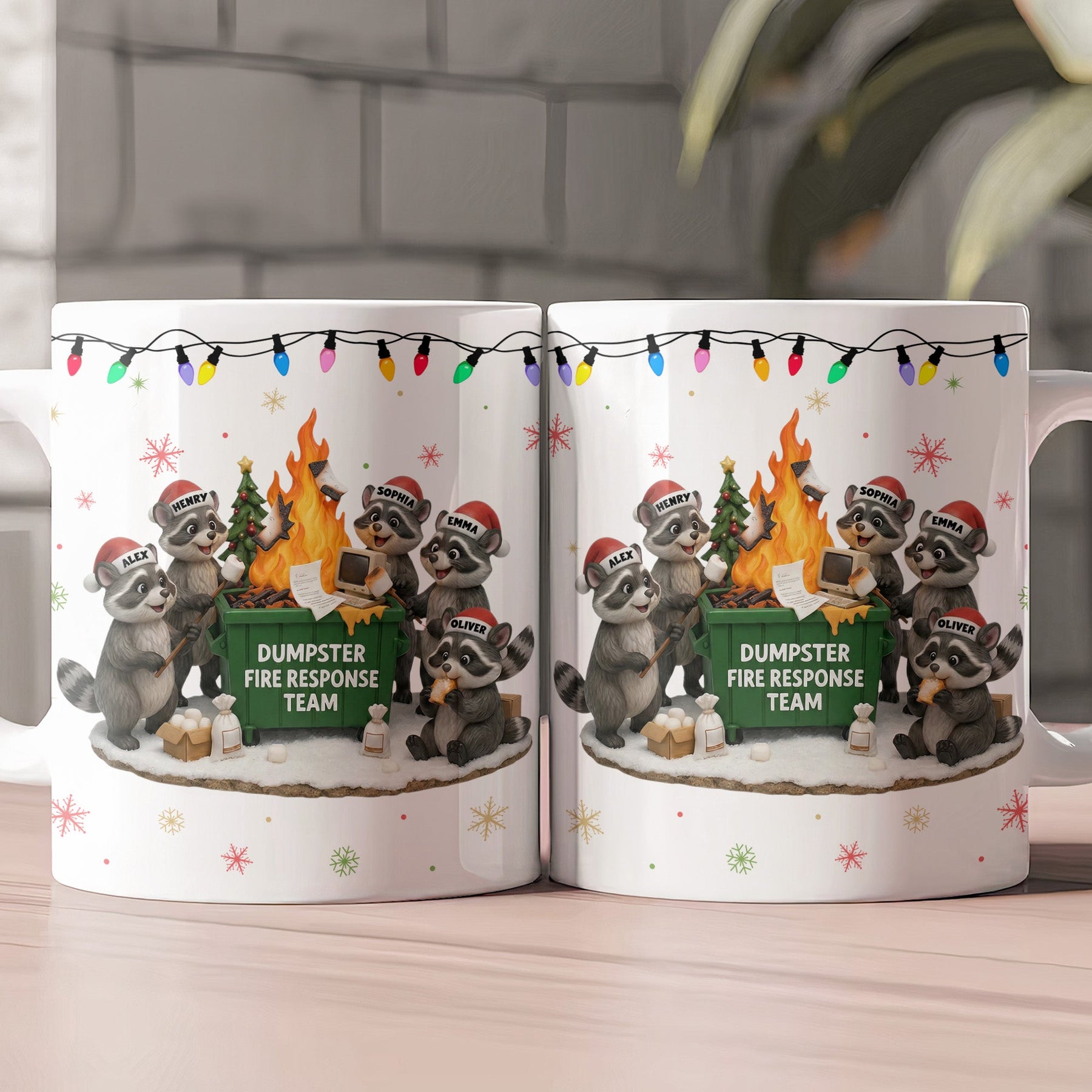2026 Dumpster On Fire Response Team - Funny Exchange Gift For Coworker Team - Personalized Mug