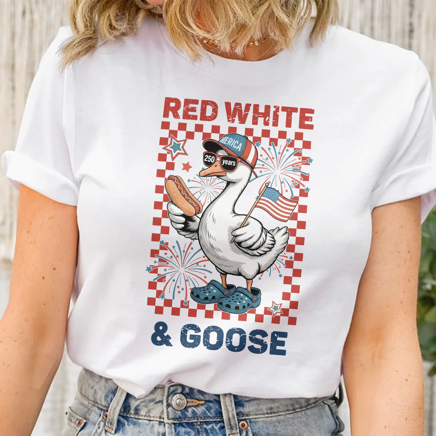 250 Years Red White And Goose - Shirt