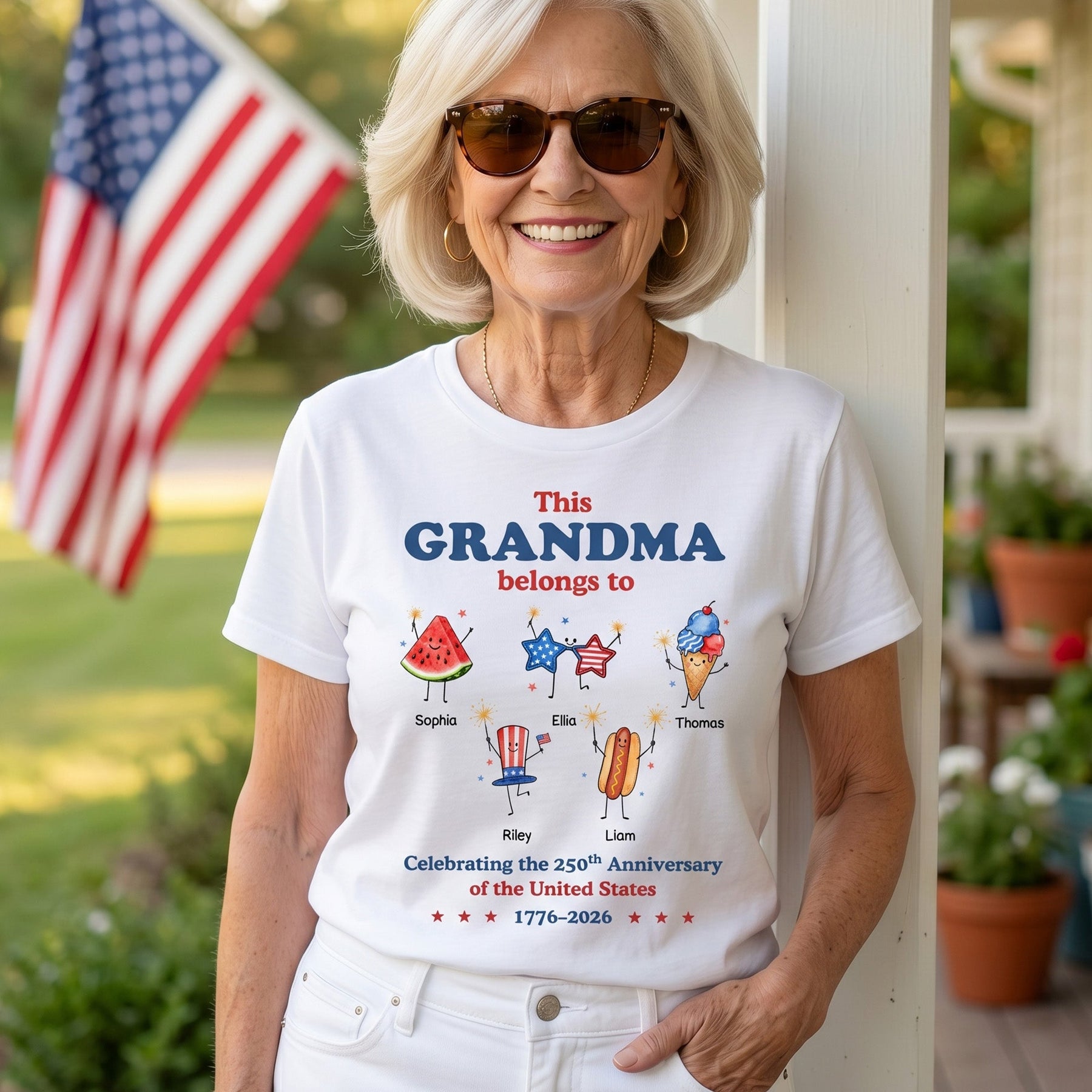 250th Anniversary Family Shirt For Mom, Dad, Grandpa, Grandma - Personalized Shirt