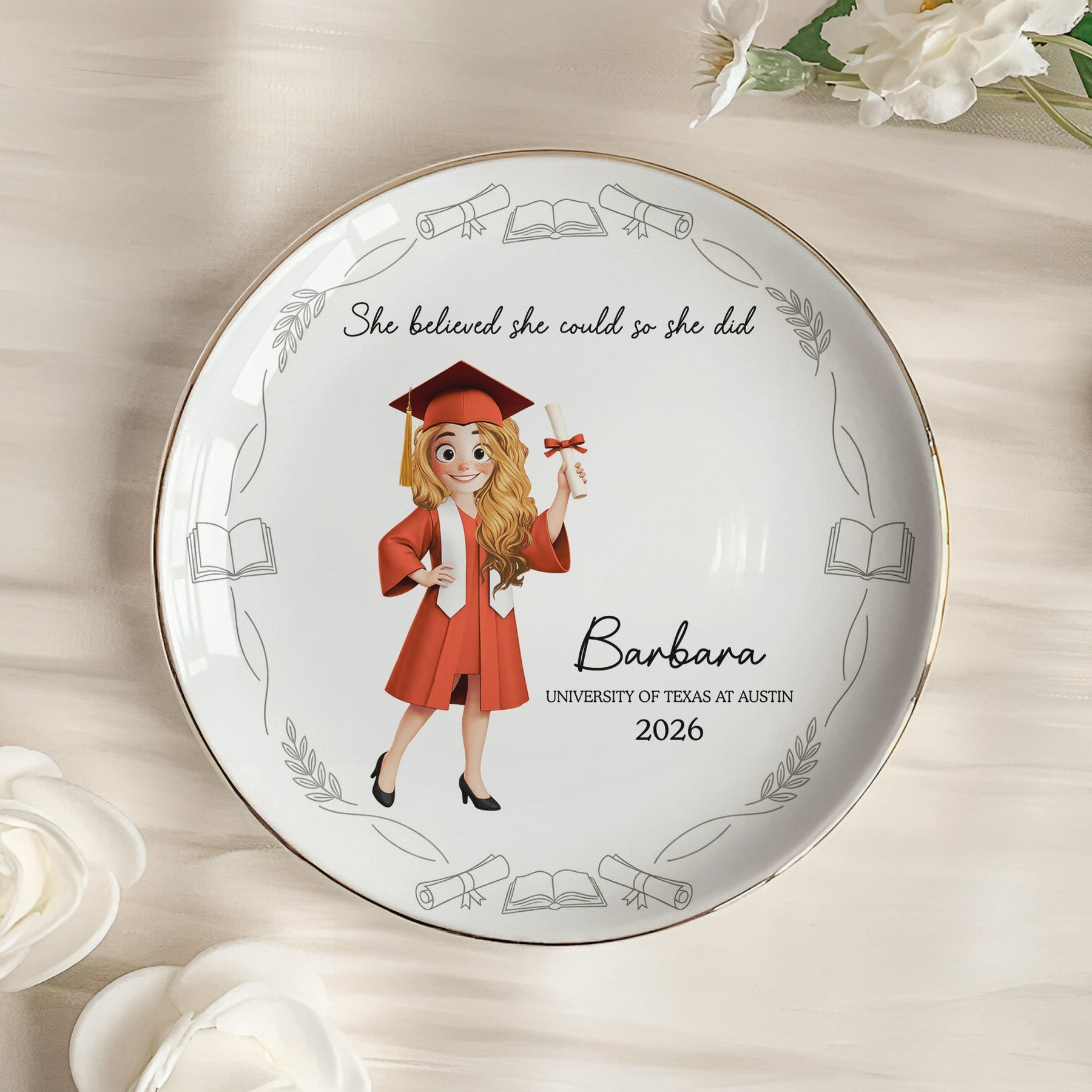 A Sweet Ending To A New Beginning New Version - Personalized Jewelry Dish