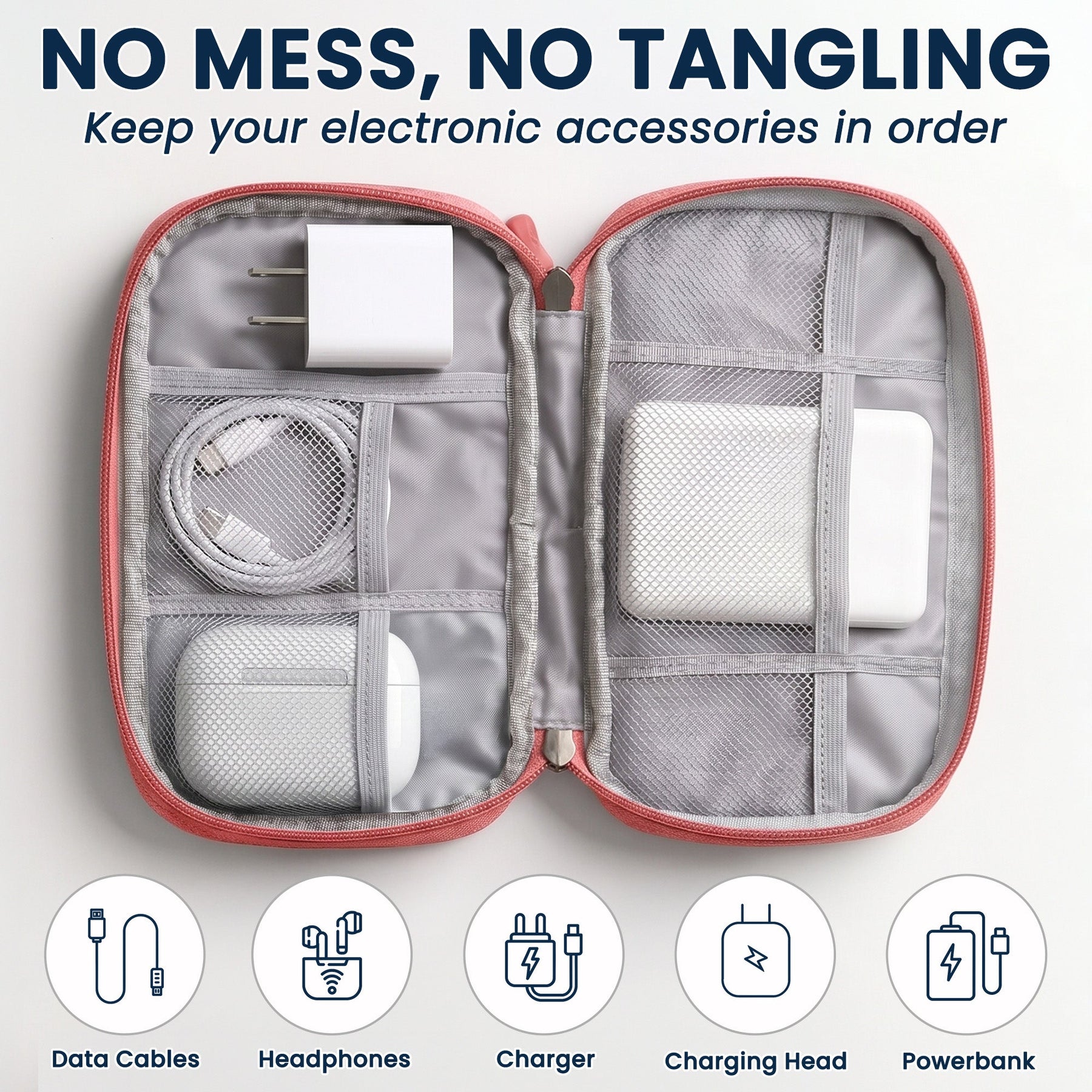 All My Travel Crap - Personalized Cable Bag