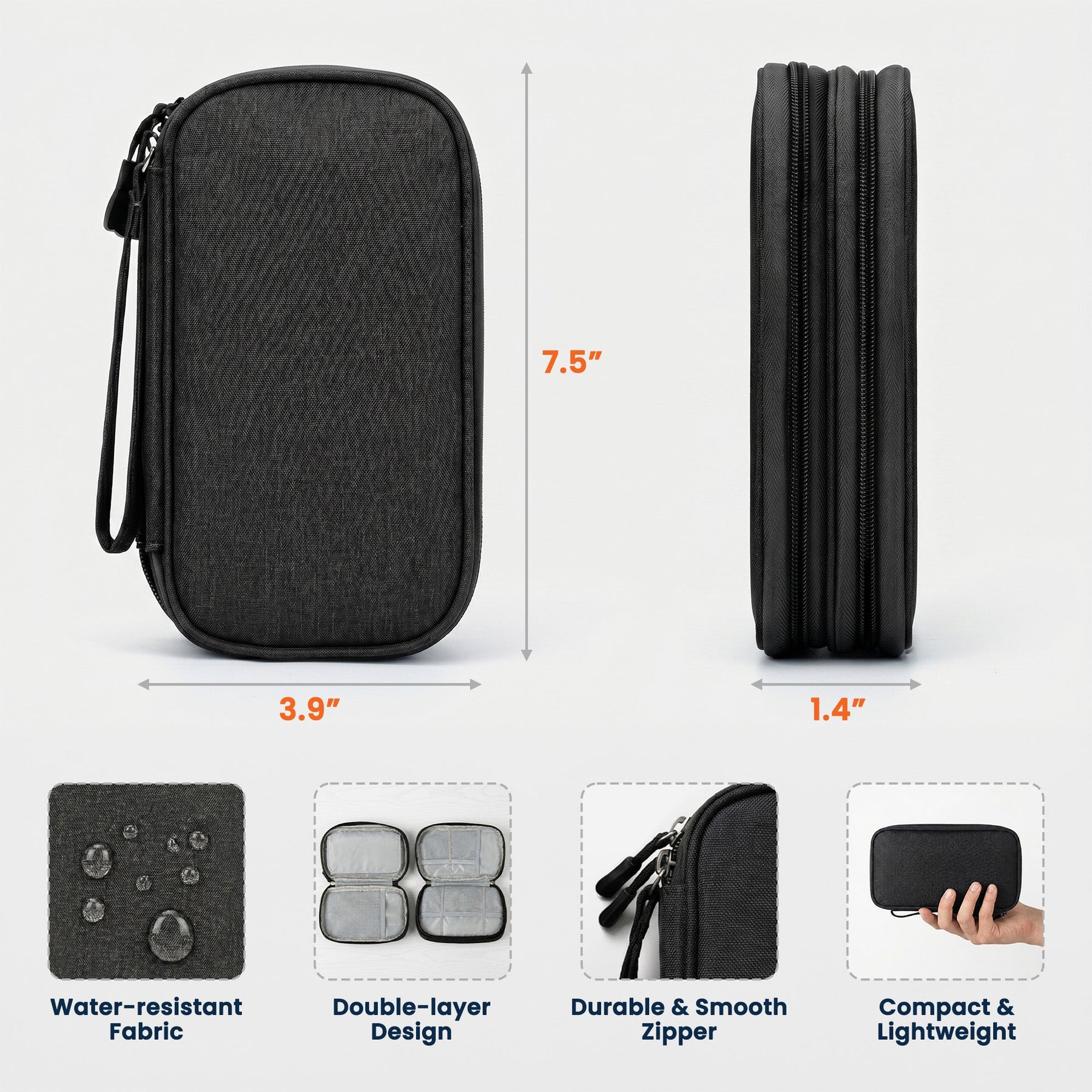 All My Travel Crap - Personalized Cable Bag