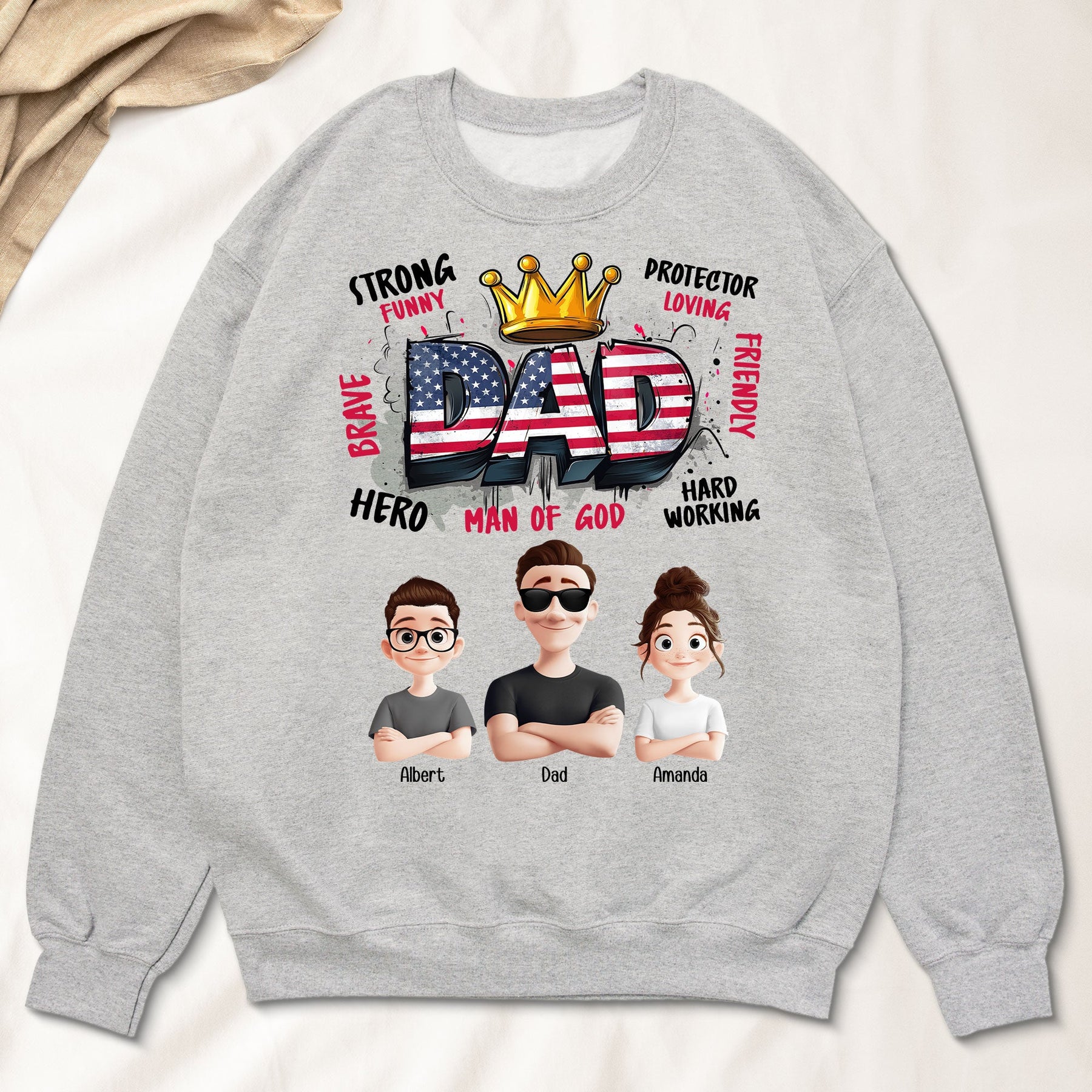 American Dad Man Of God - Personalized Shirt