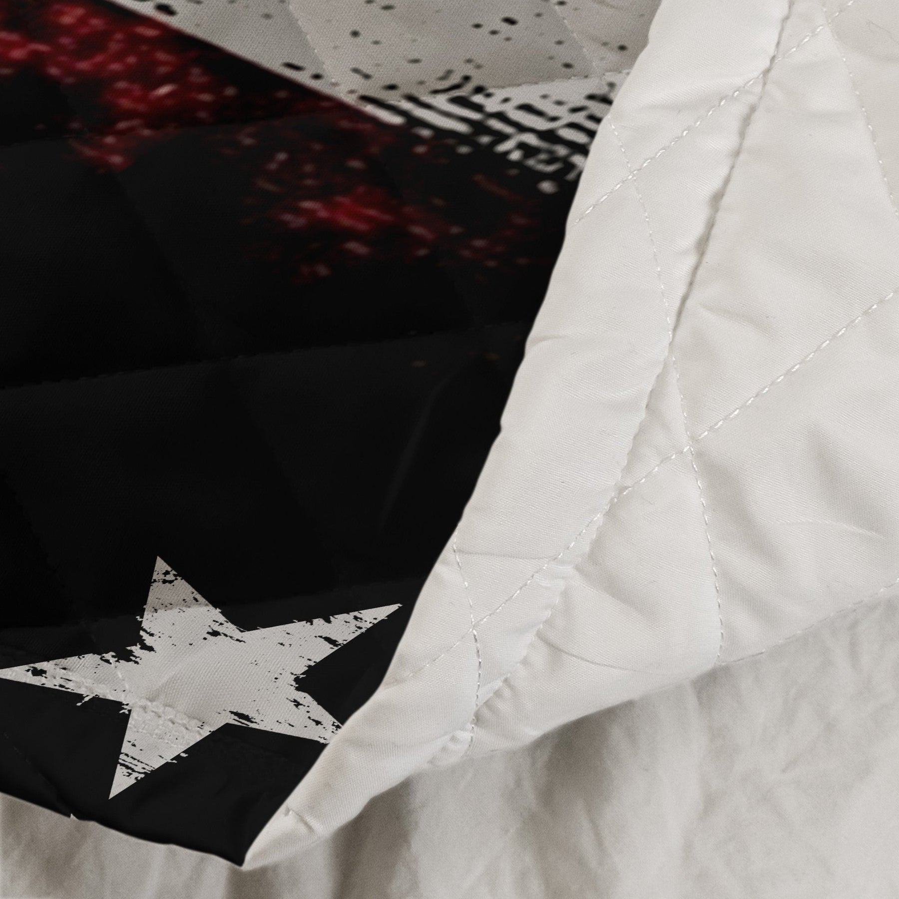 American Freedom Flag Patriotic Design - Custom Quilt Set