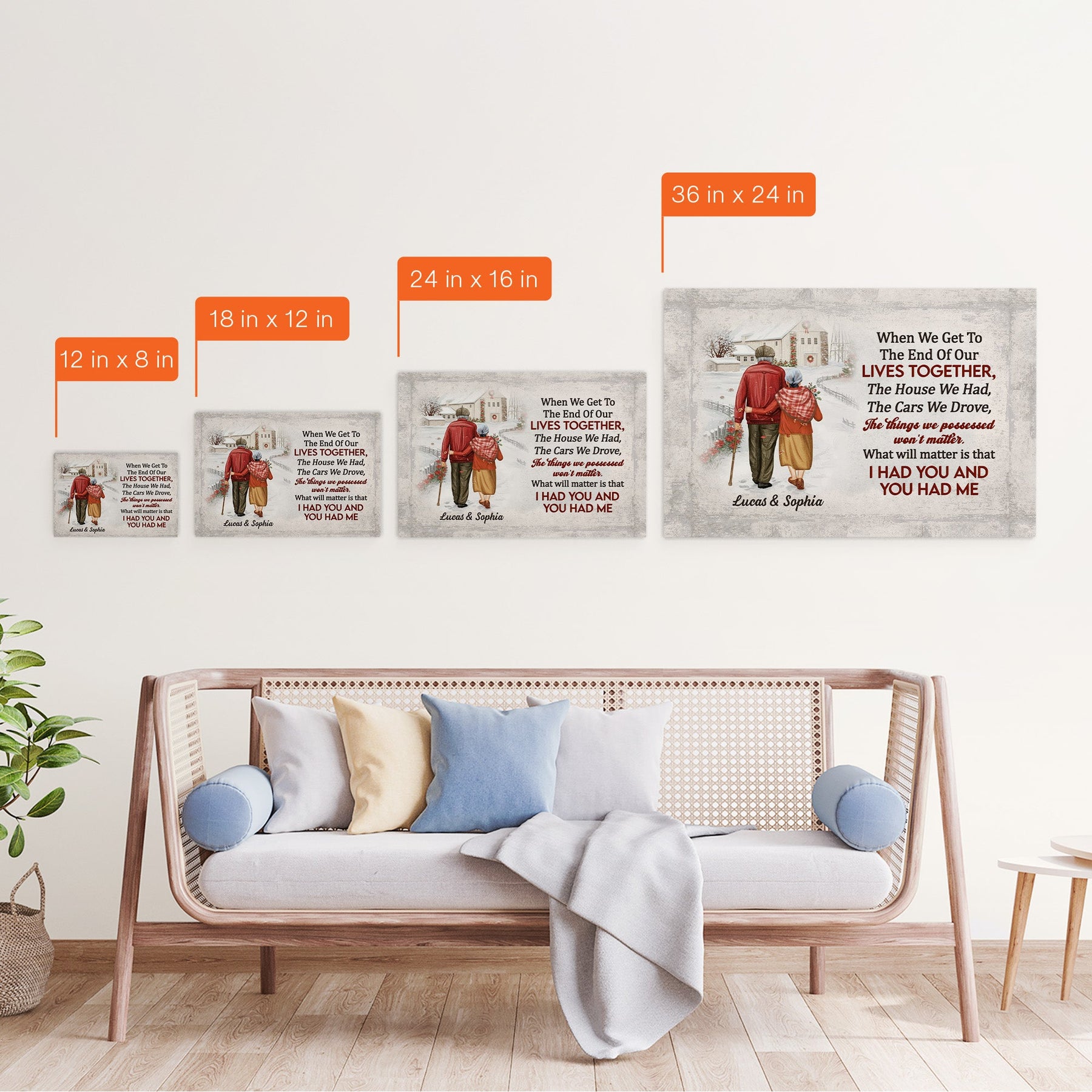 Anniversary Gift When We Get To The End Of Our Lives - Personalized Poster/Canvas