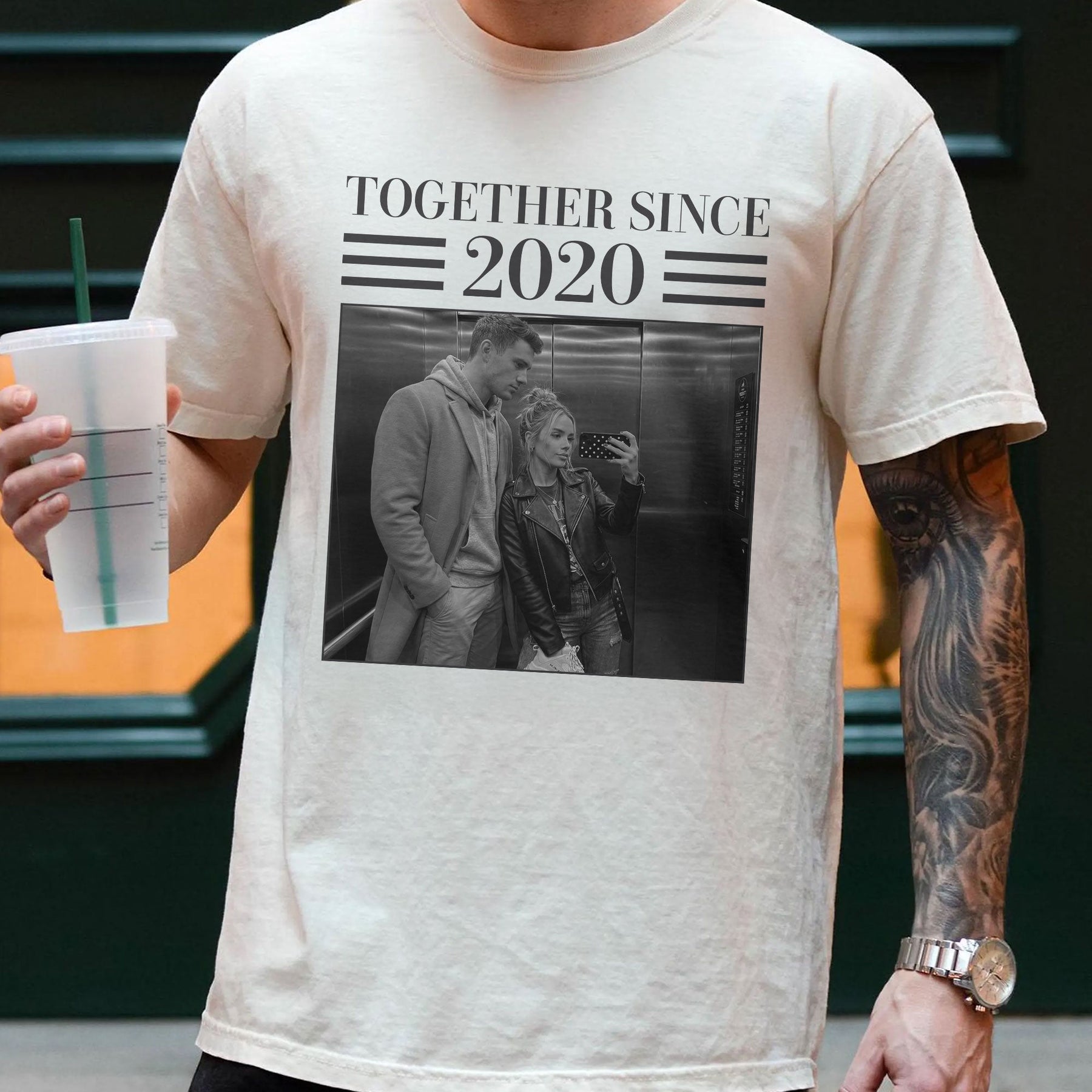 Annoying Each Other ... And Still Going Strong - Vintage Version - Personalized Photo Comfort Tee