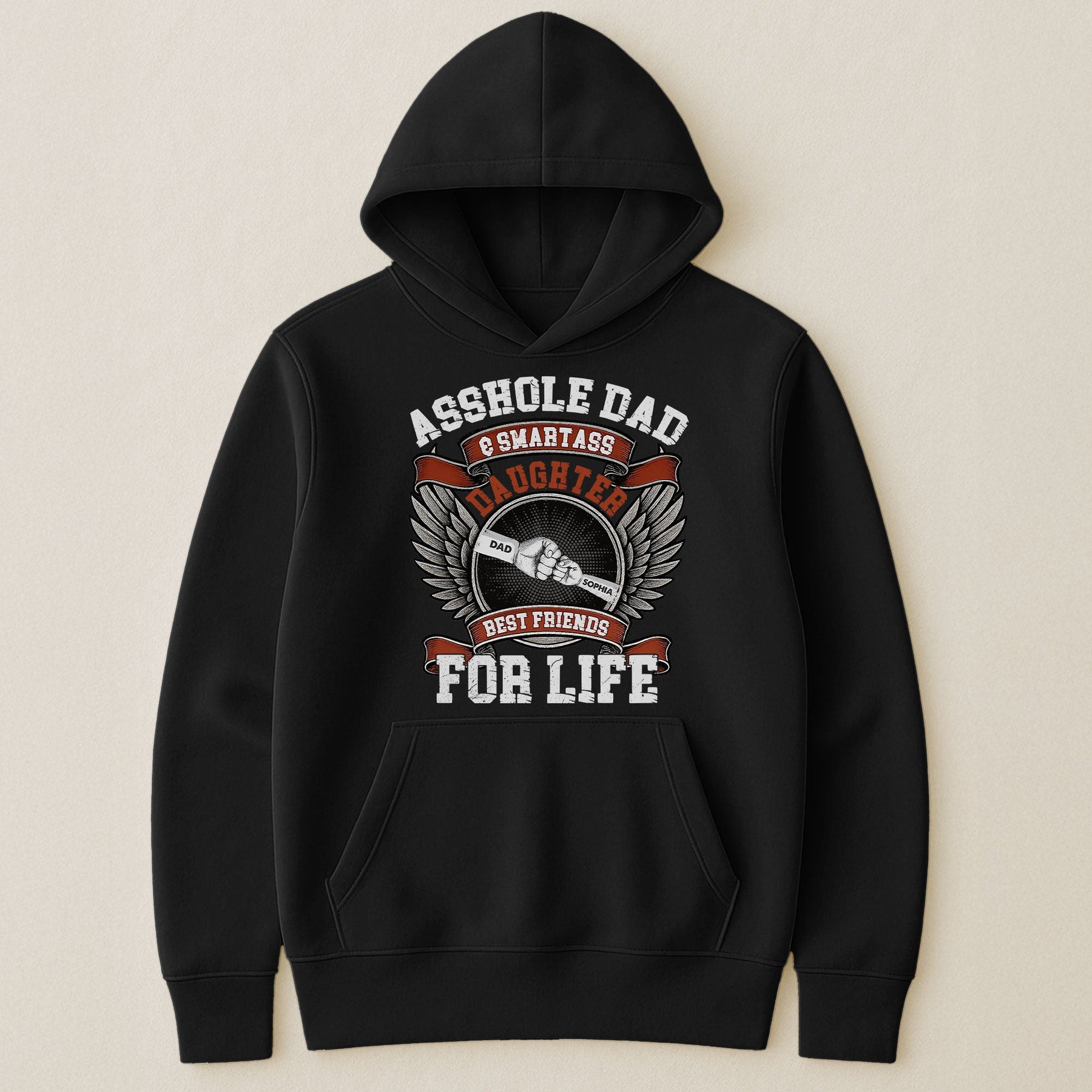 Asshole Dad And Smartass Daughter - Personalized Shirt