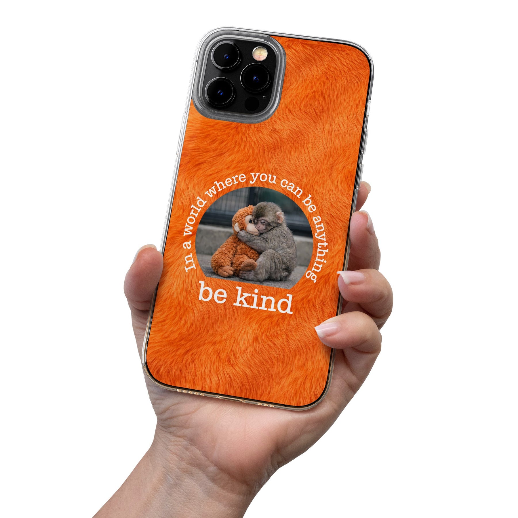 Baby Punch Monkey - Be Kind, Punch The Abandoned Baby Monkey Gift For Animal Lover - Personalized Phone Case