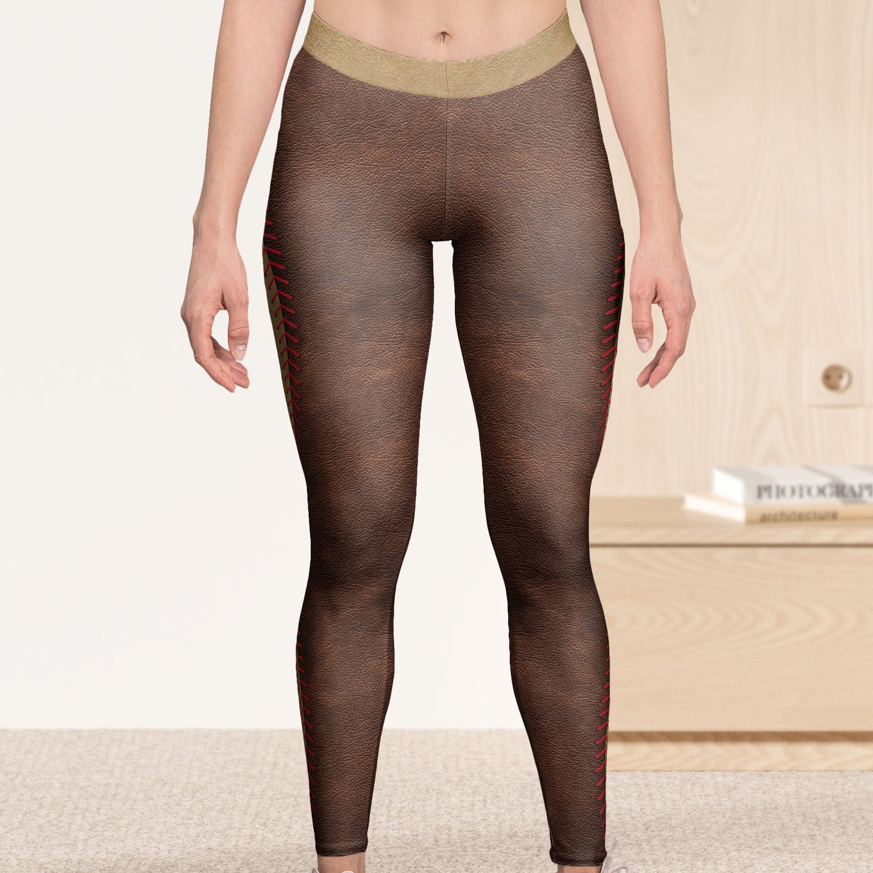 Baseball Player Wife Coach Funny Gift - Personalized Leggings