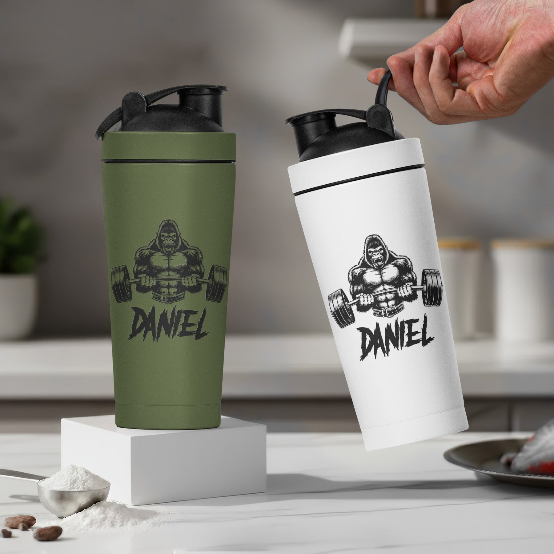 Beast Mode For Gym Lovers, Fitness - Custom Name & Symbols - Personalized Protein Shaker