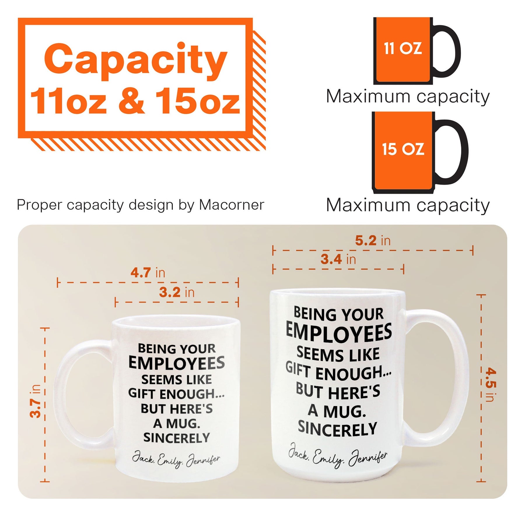 Being Your Employee, Boss Seems Like Gift Enough - Funny Mug Thank You Gift - Personalized Mug