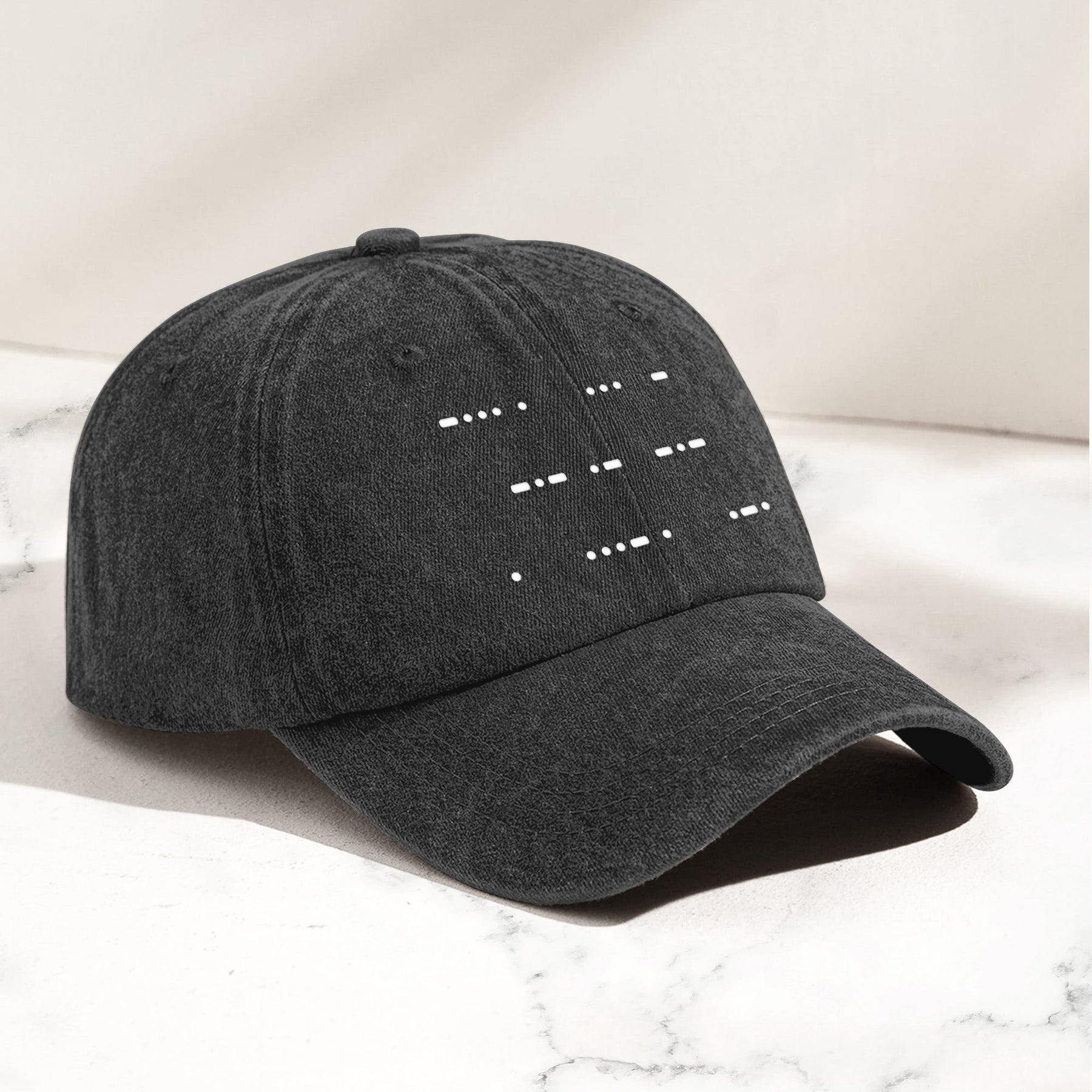 Best Dad Ever Morse Code Hidden Message - Personalized Cap