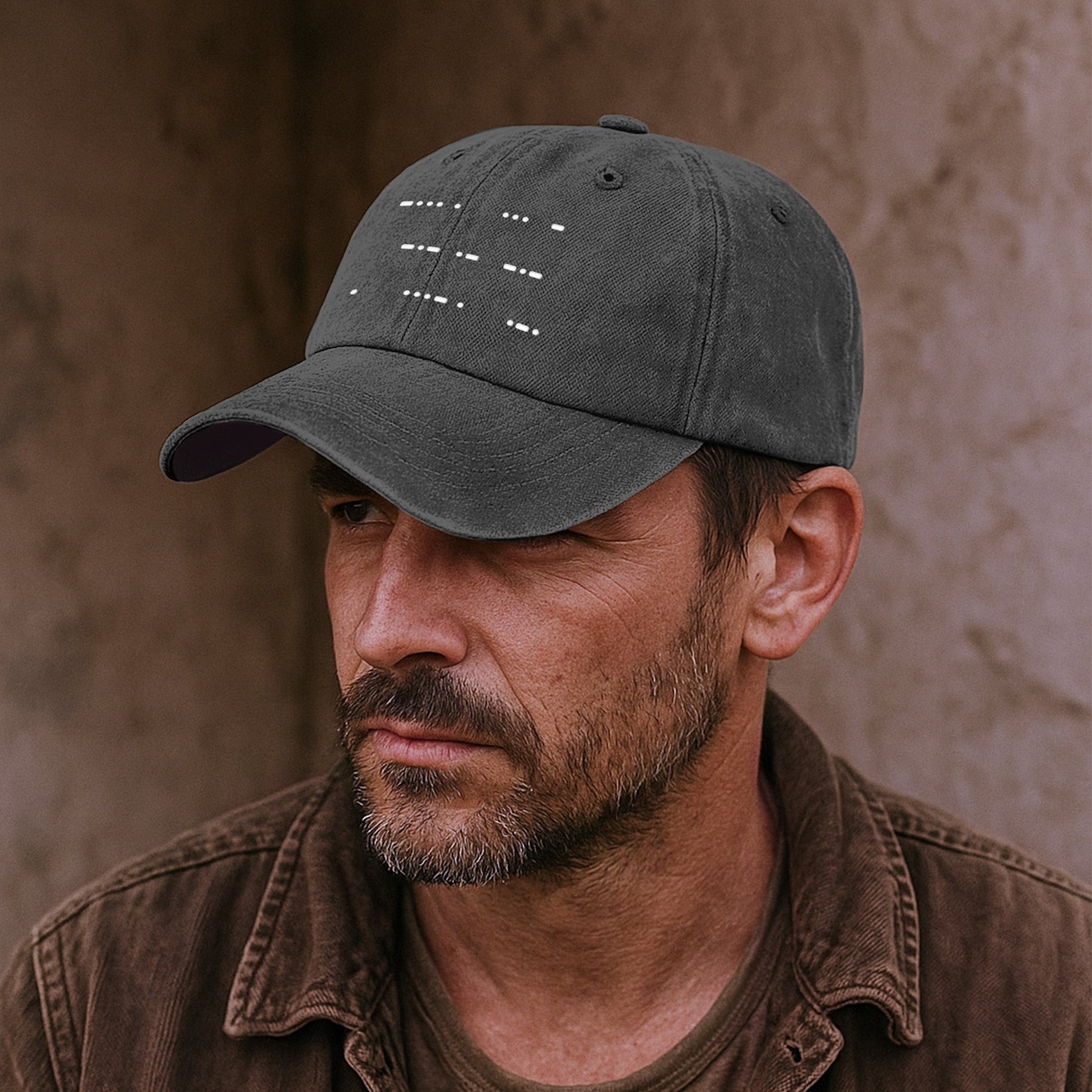 Best Dad Ever Morse Code Hidden Message - Personalized Cap