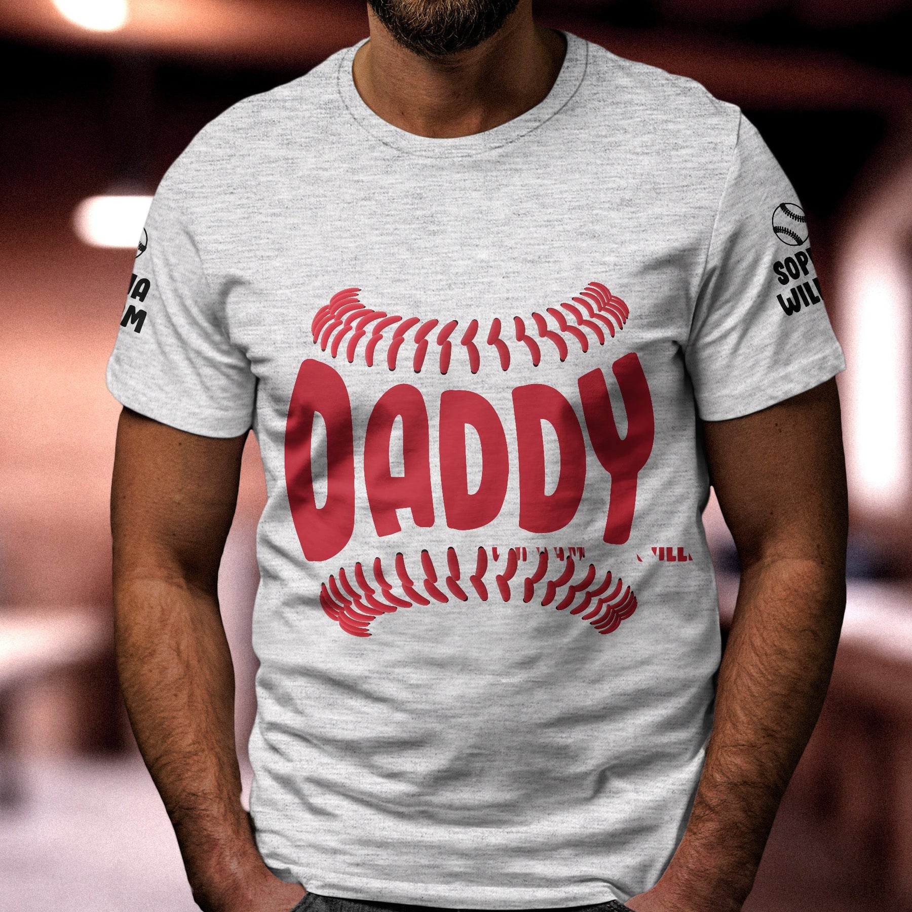 Best Dad Ever Baseball Design - Personalized Shirt