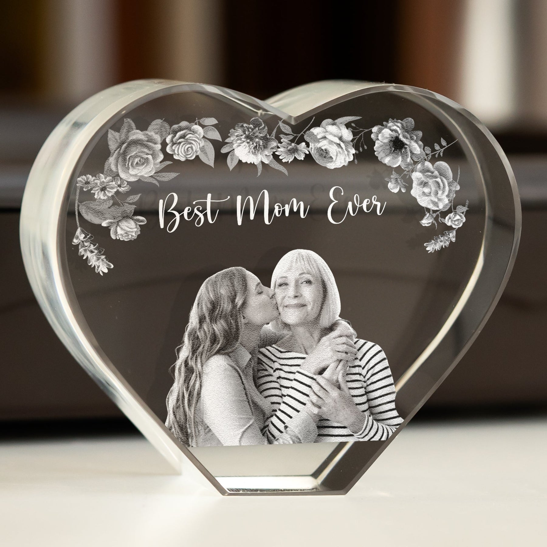 Best Mom Ever Custom Photo - Custom 2D Crystal Photo