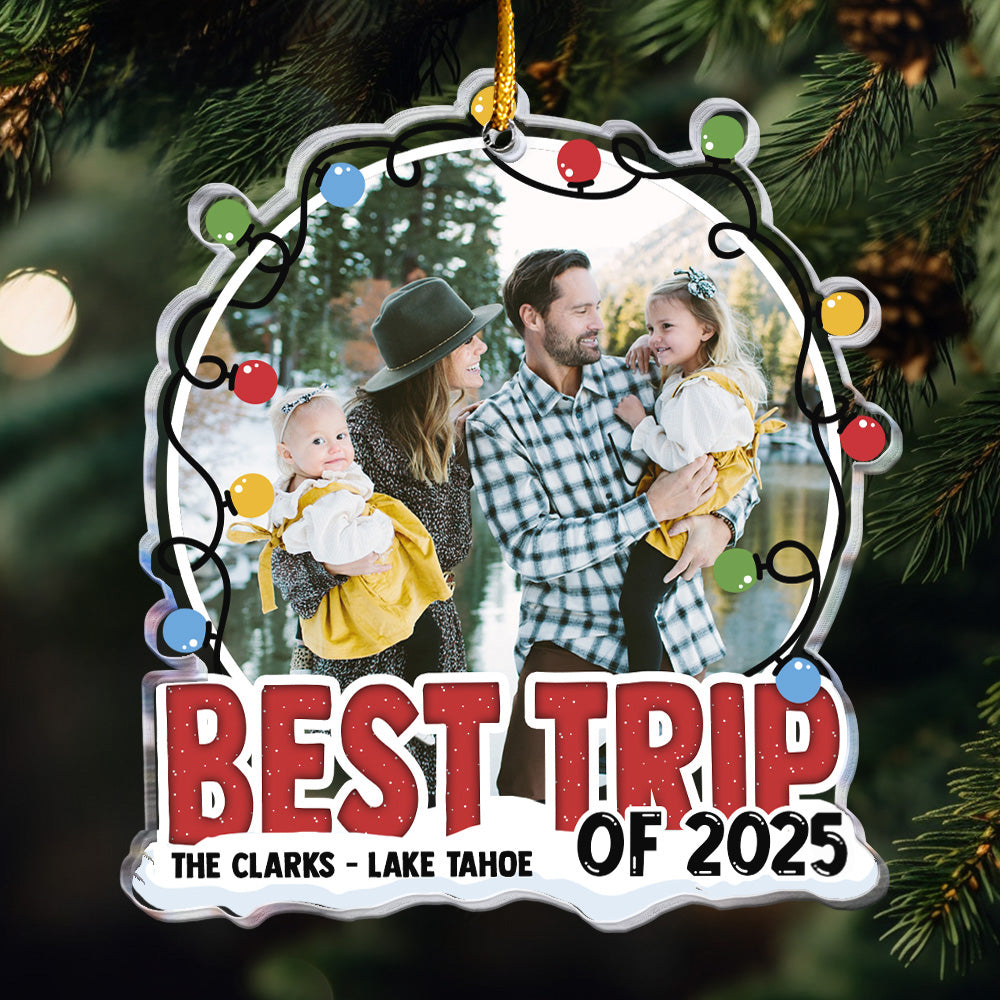 Best Trip Of 2026 - Personalized Acrylic Photo Ornament