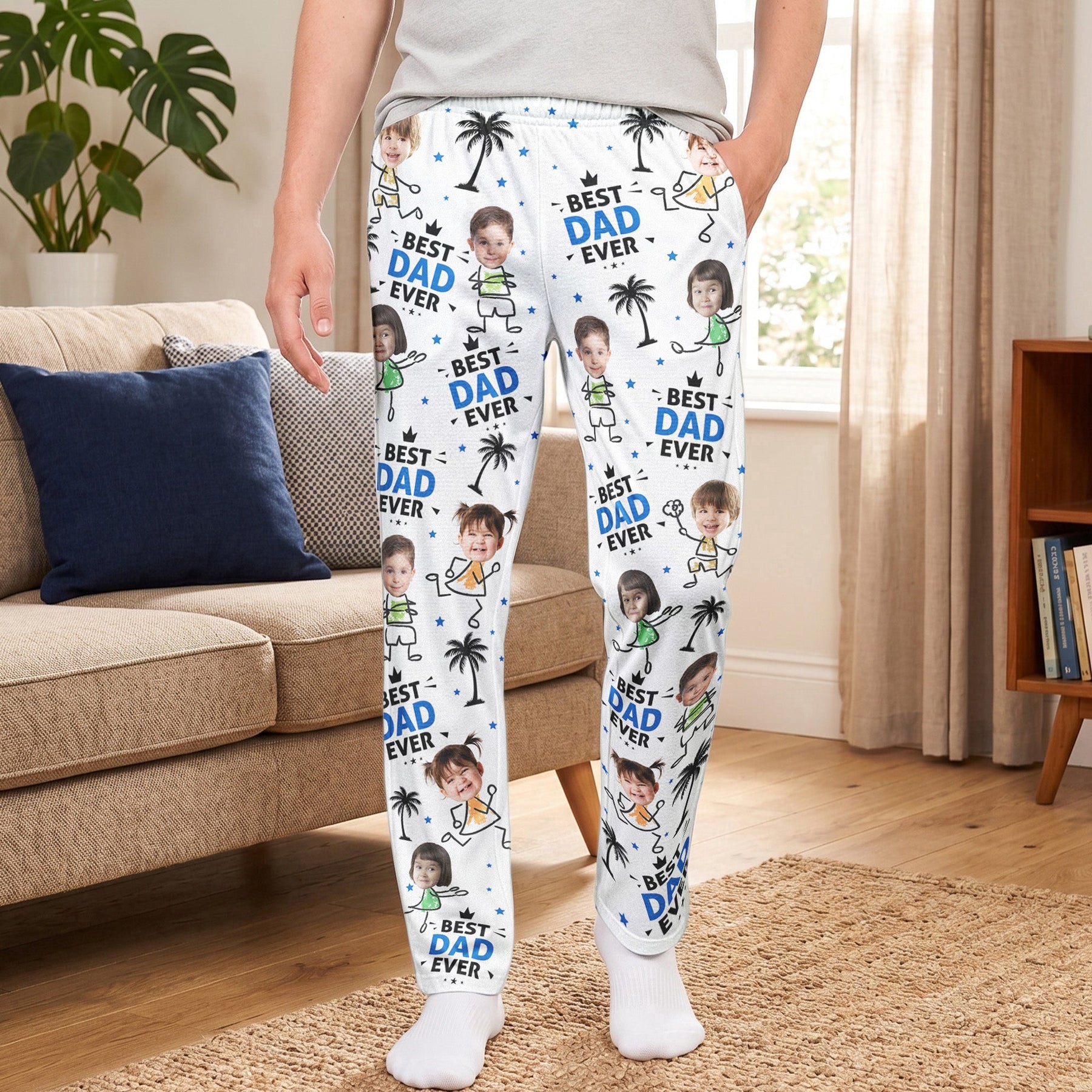 Best Dad Ever New Version Father's Day Gift For Dad, Husband, Grandpa - Personalized Lounge Pants