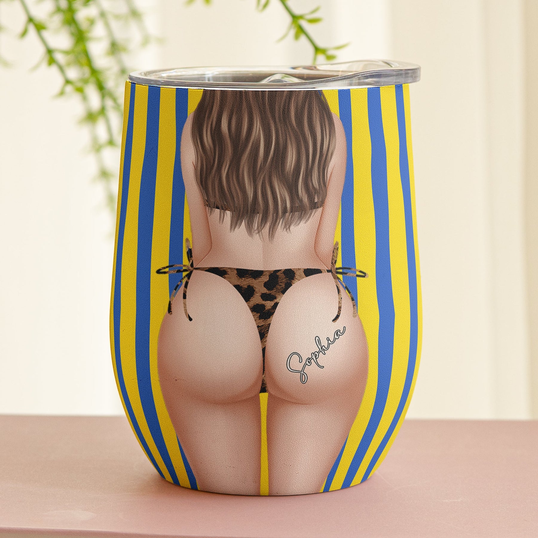 Big B*tt Funny Gift For Girls - Personalized Wine Tumbler