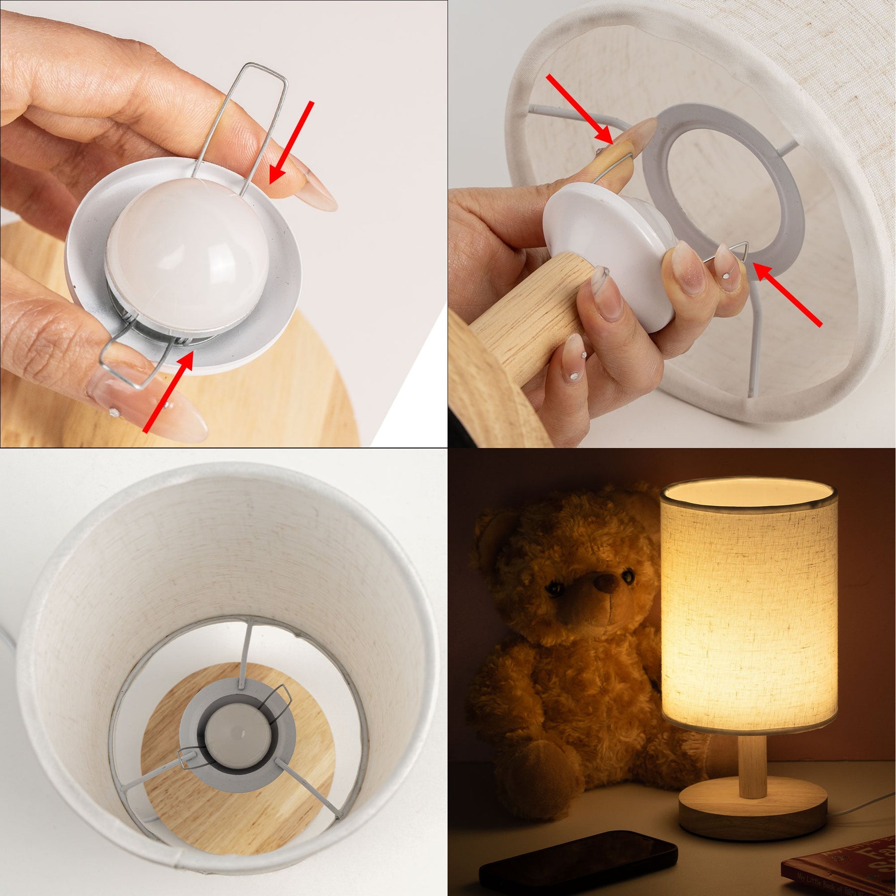 Birth Flower Book Lovers - Personalized Fabric Lamp