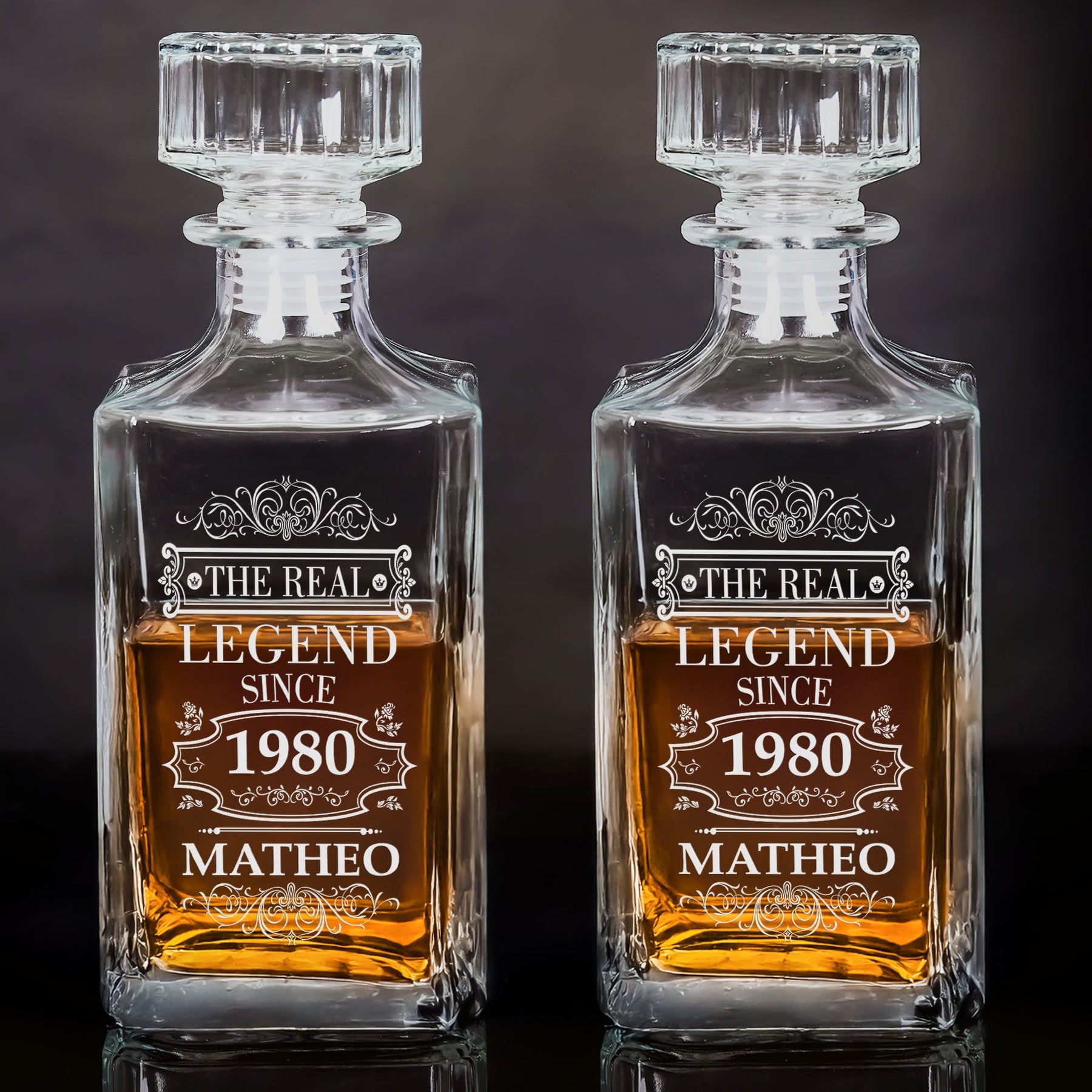 Birthday Gift The Real Legend - Custom Decanter
