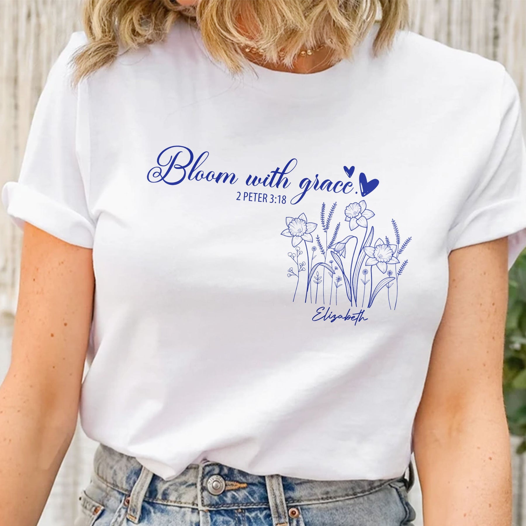 Bloom With Grace - Personalized Shirt
