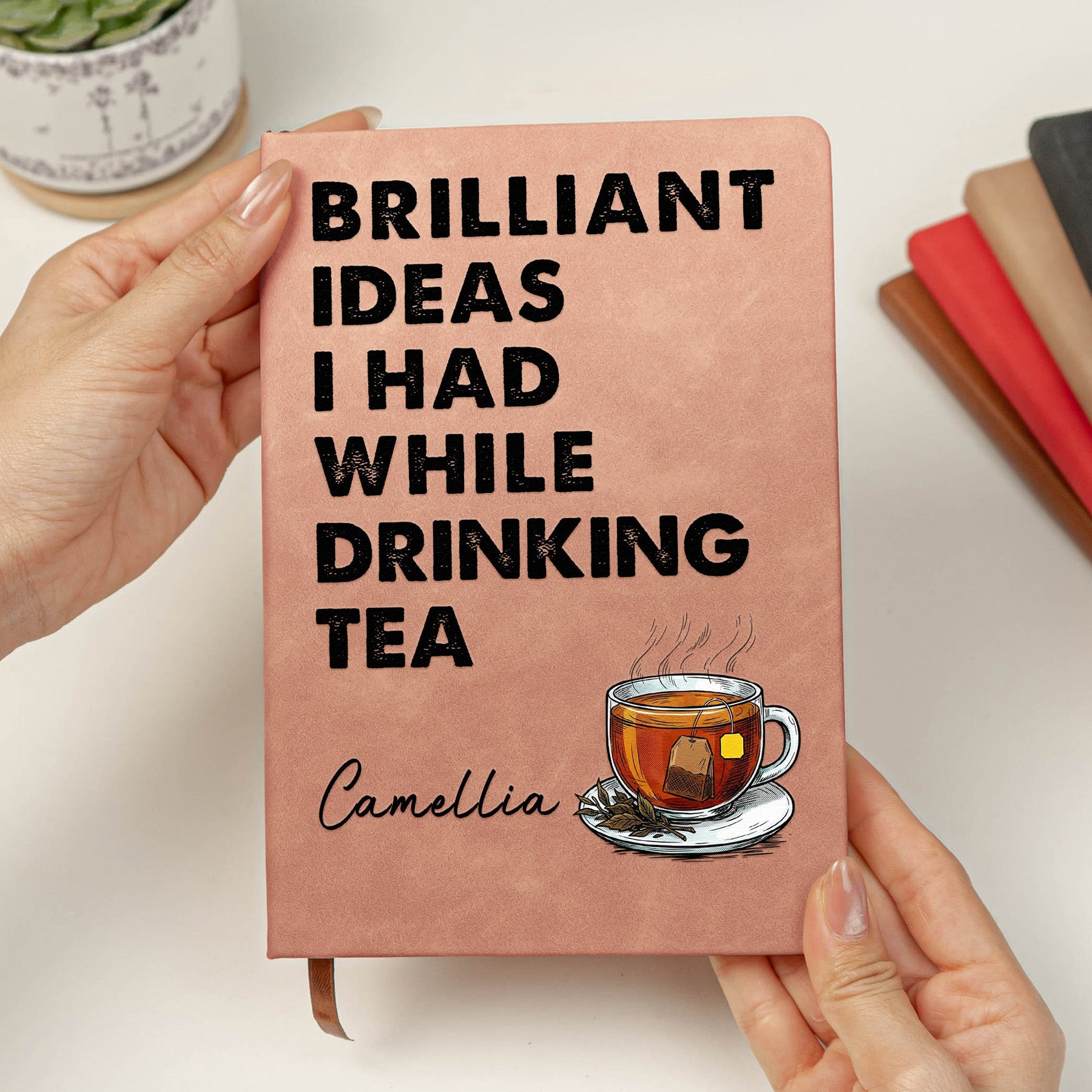 Brilliant Ideas I Had While Drinking Bourbon, Wine, Whiskey, Custom Drink - Personalized Leather Journal