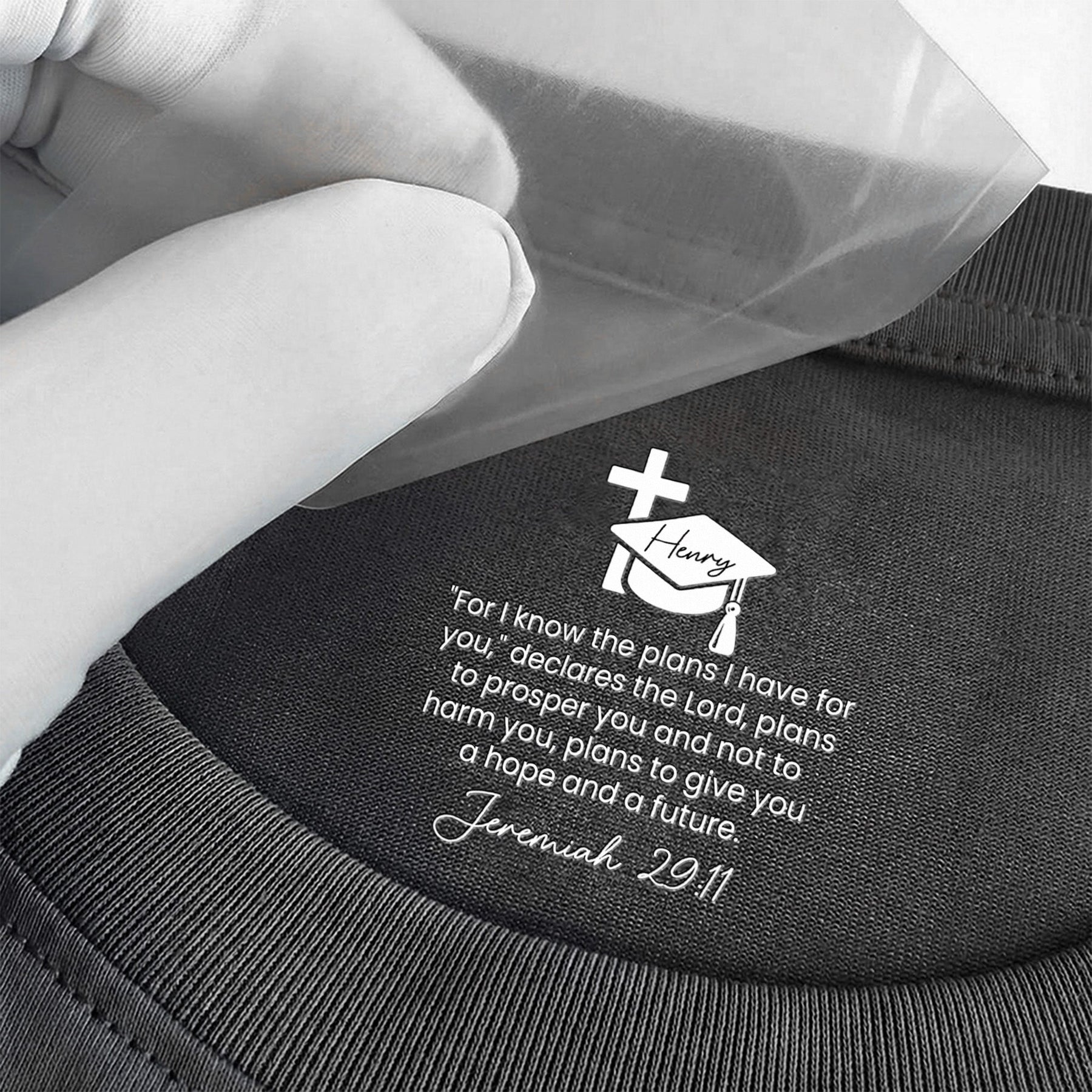 Christian Graduation Gift With Motivational Message For Son/Daughter - Personalized Shirt