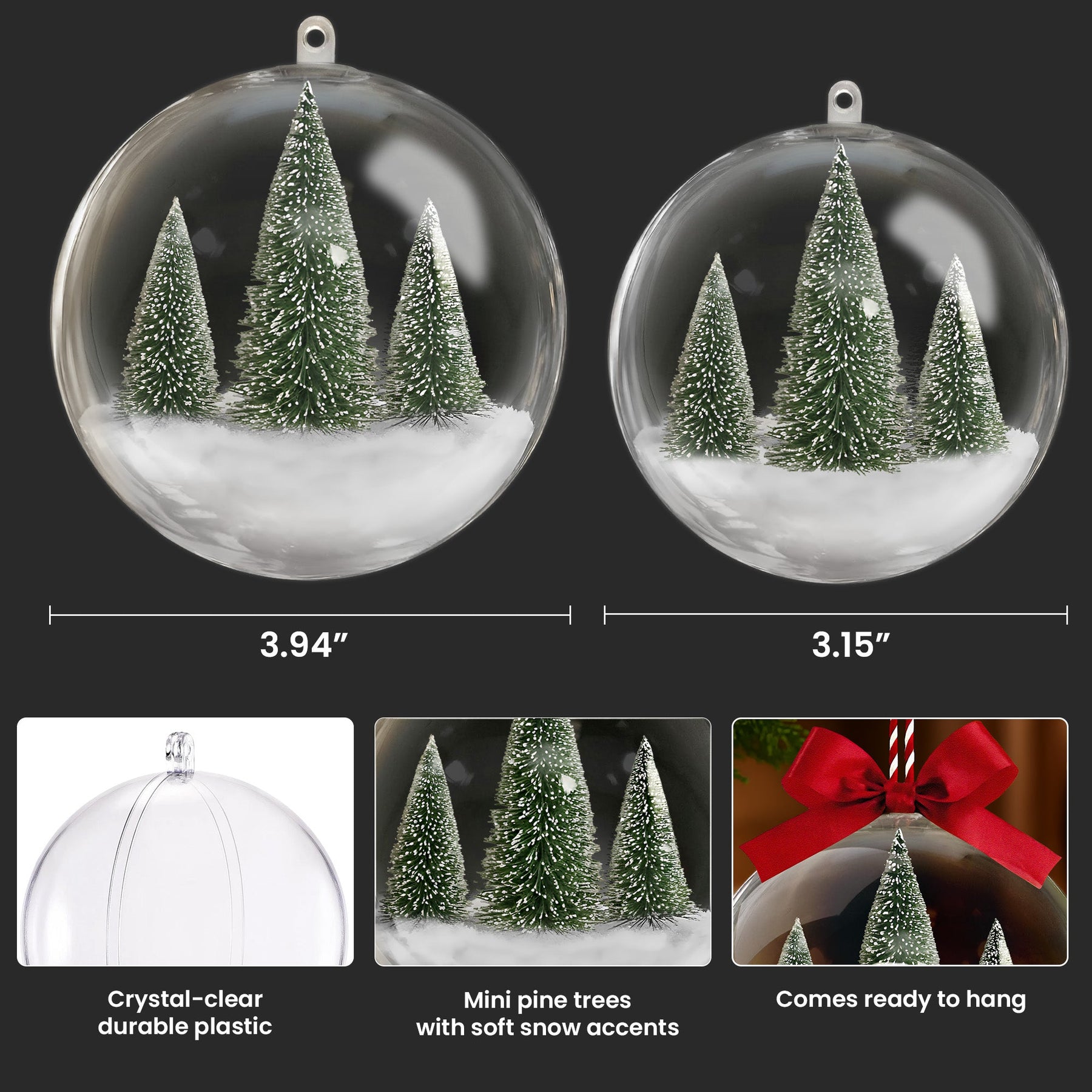 Christmas In Heaven Memorial In Loss Of Loved Ones - Personalized Christmas Ball Photo Ornament