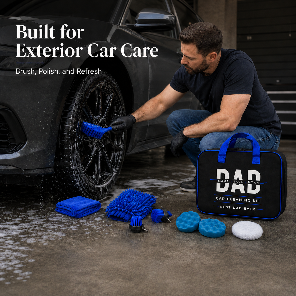 27 Pcs Car Cleaning Kit – The Perfect Gift For Dad Or Husband - Personalized Car Cleaning Kit