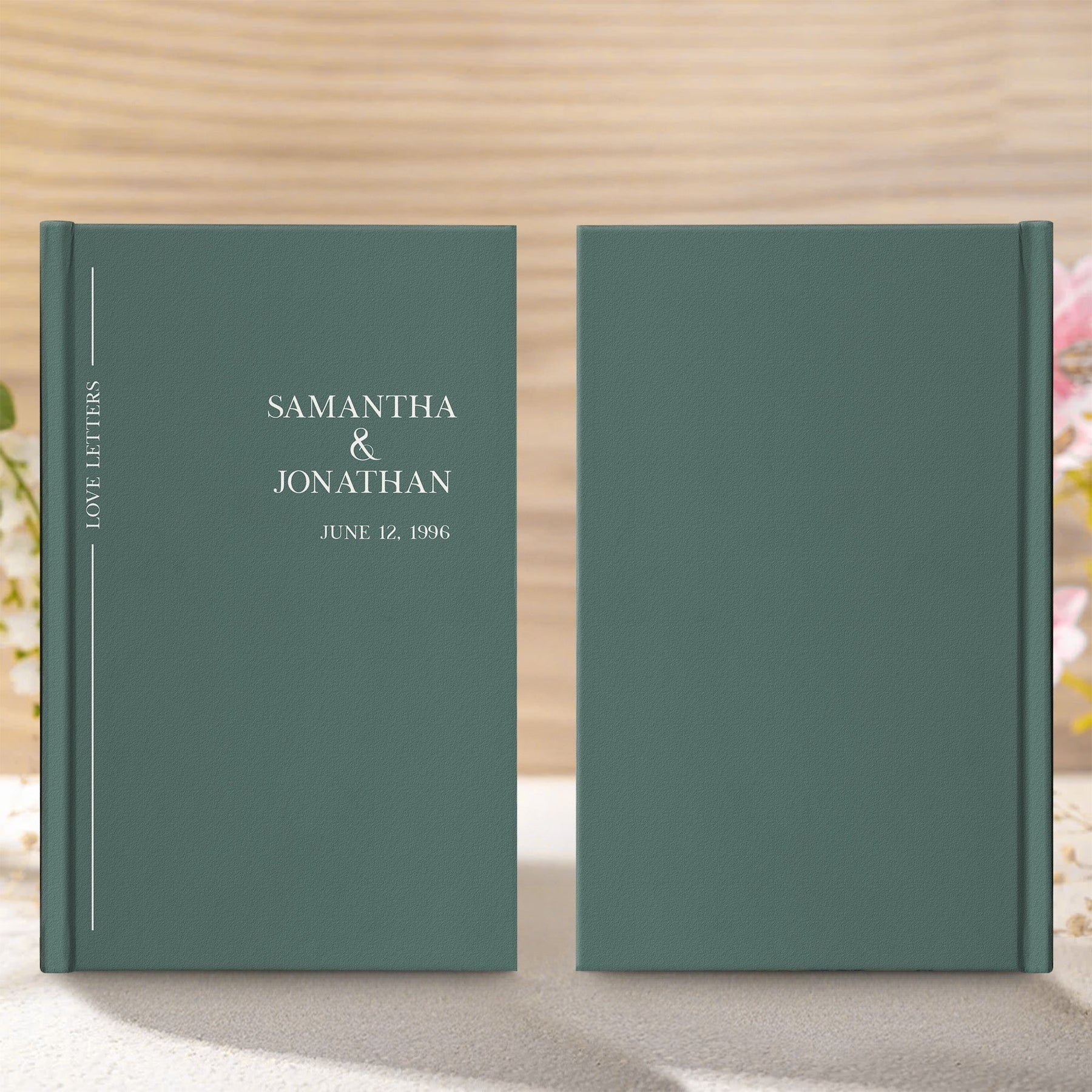Couple Anniversary Journal Gift For Her Gift For Him - Personalized Hardcover Journal