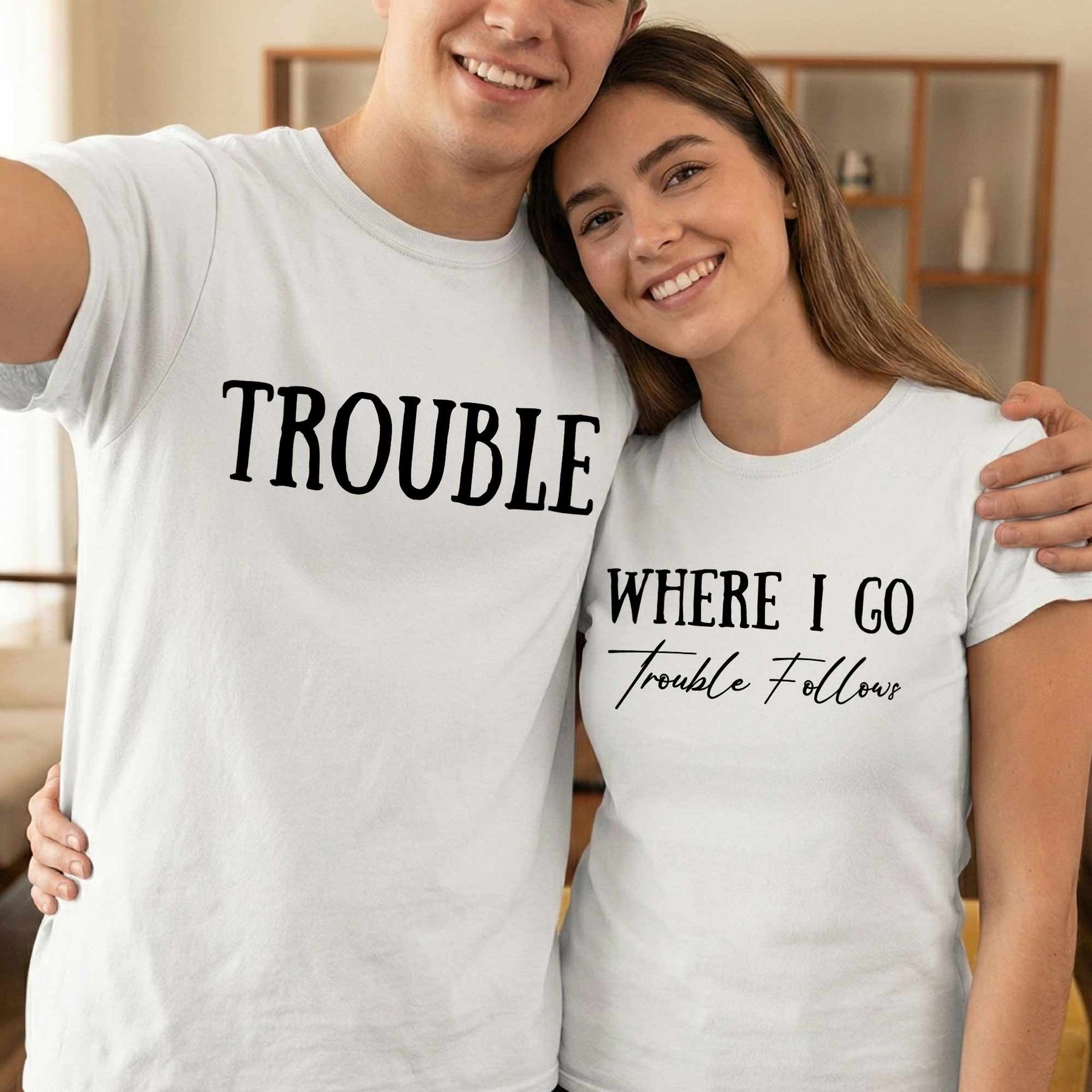 Couple Funny Matching - Personalized Couple Matching Shirts