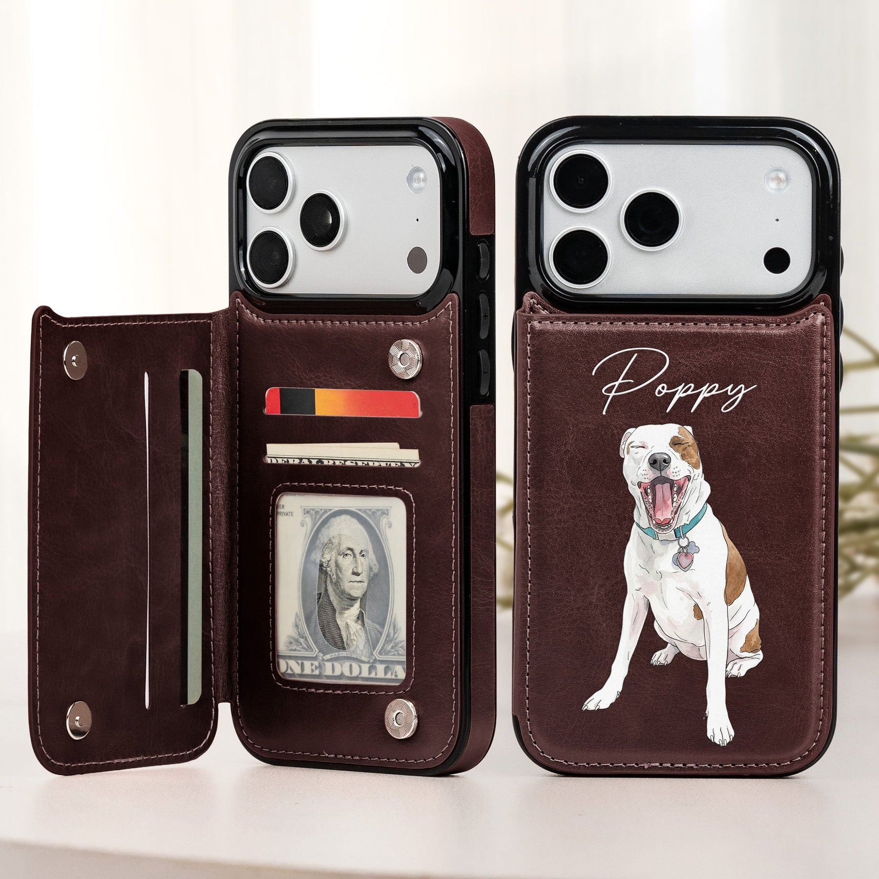 Custom Pet Portrait Watercolor Art - Personalized Phone Case