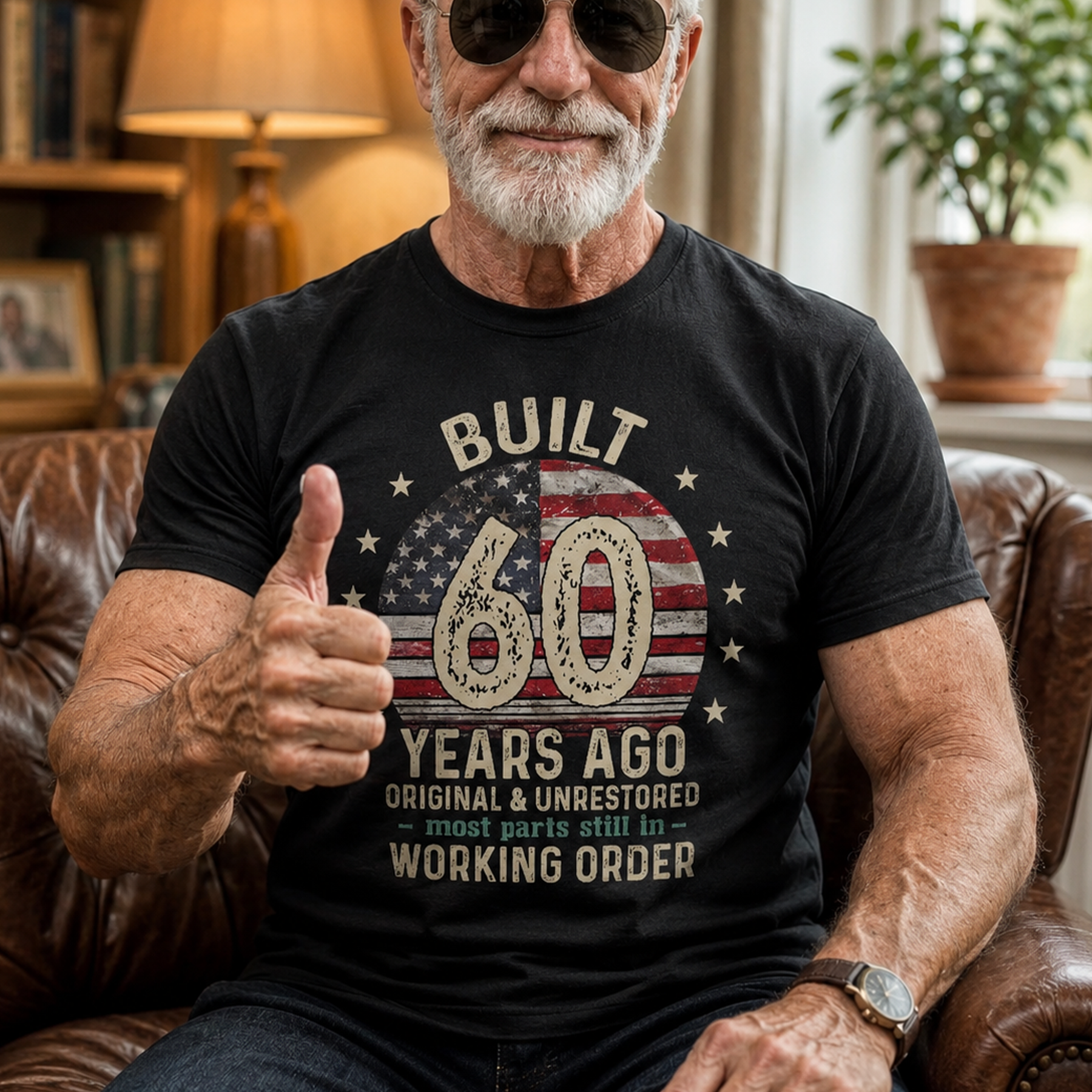 Custom Birthday Year - Vintage USA Shirt For Him, Grandpa, Dad, Husband - Personalized Shirt