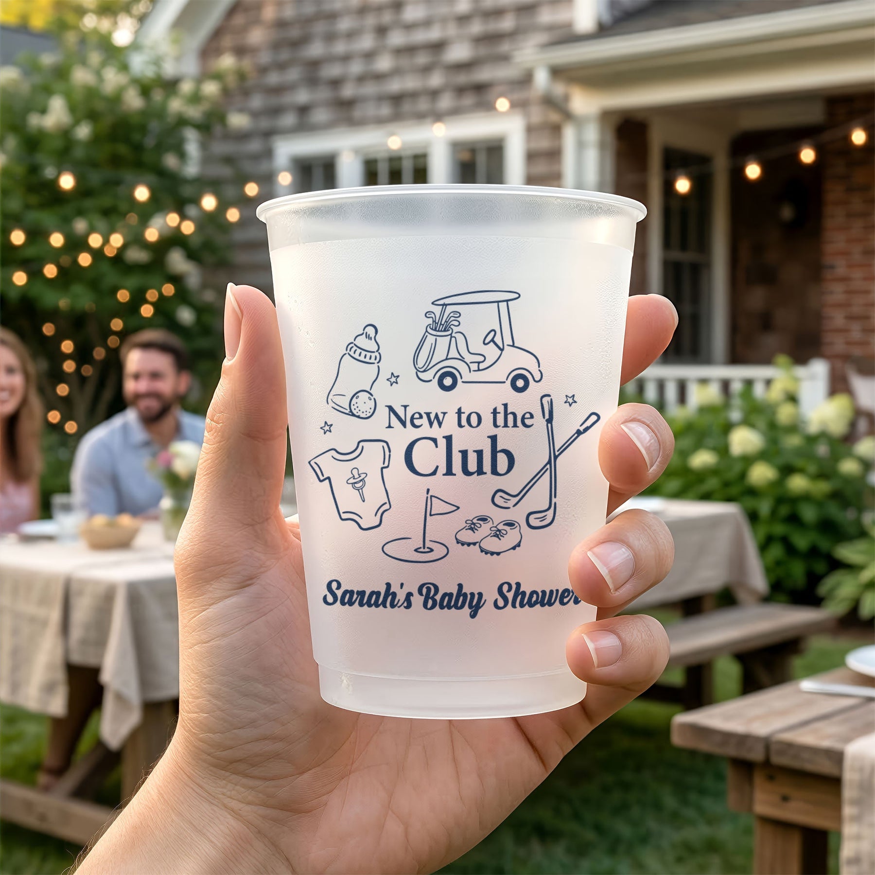 Custom Golf Baby Shower - Personalized Cups