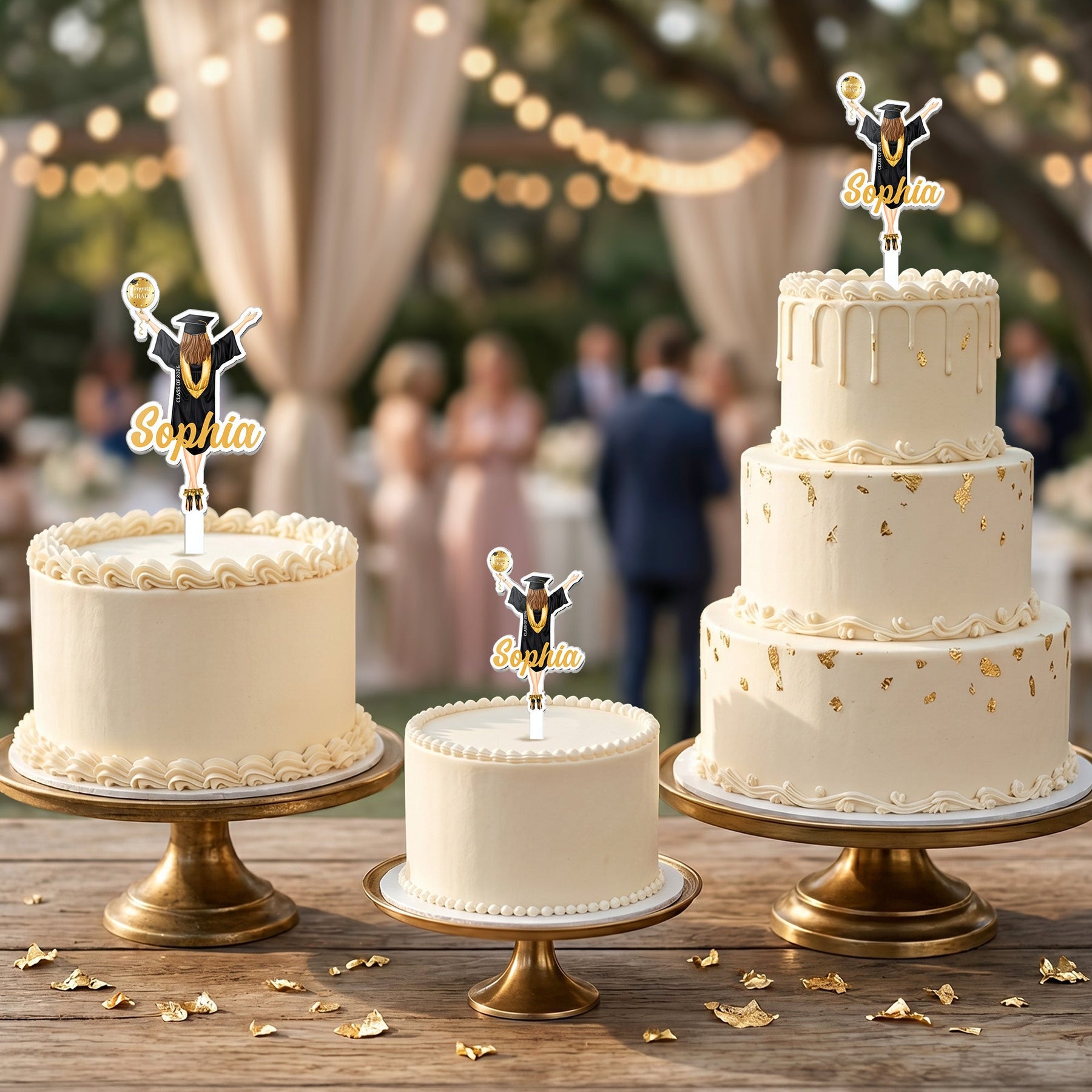 Custom Graduation - Personalized Cake Topper
