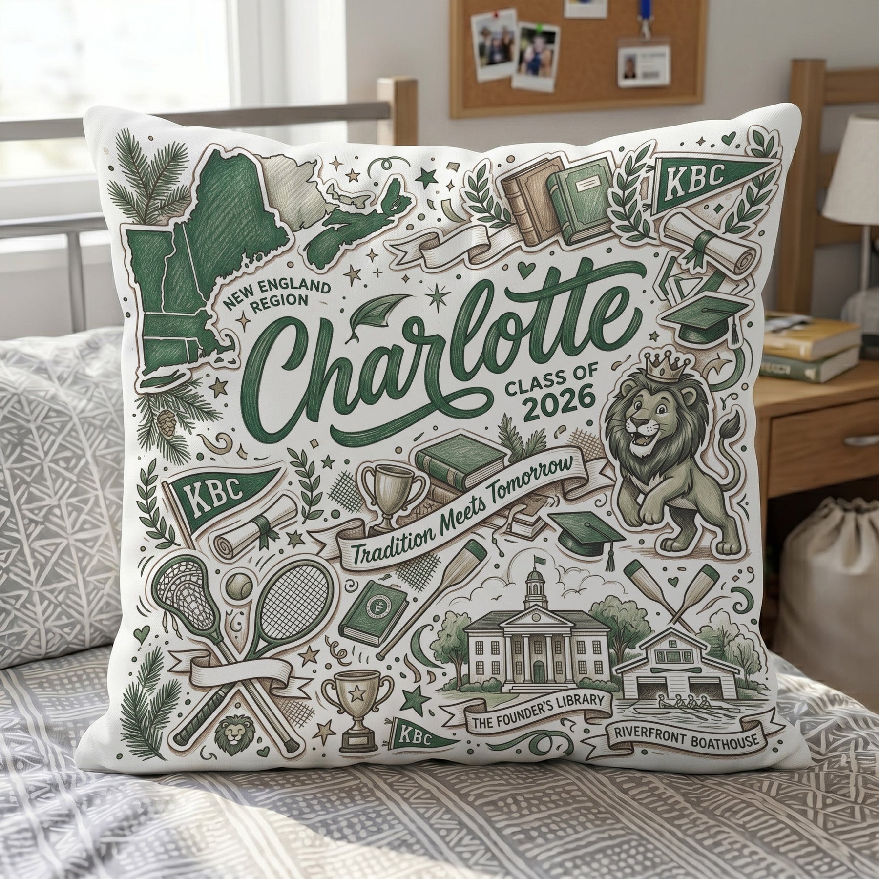Custom University Spirit - Personalized Pillow