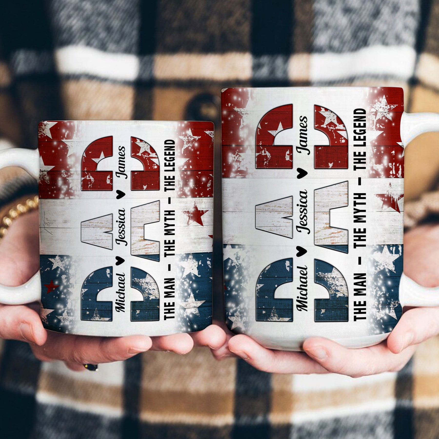 Dad. The Man. The Myth. The Legend - Personalized Mug