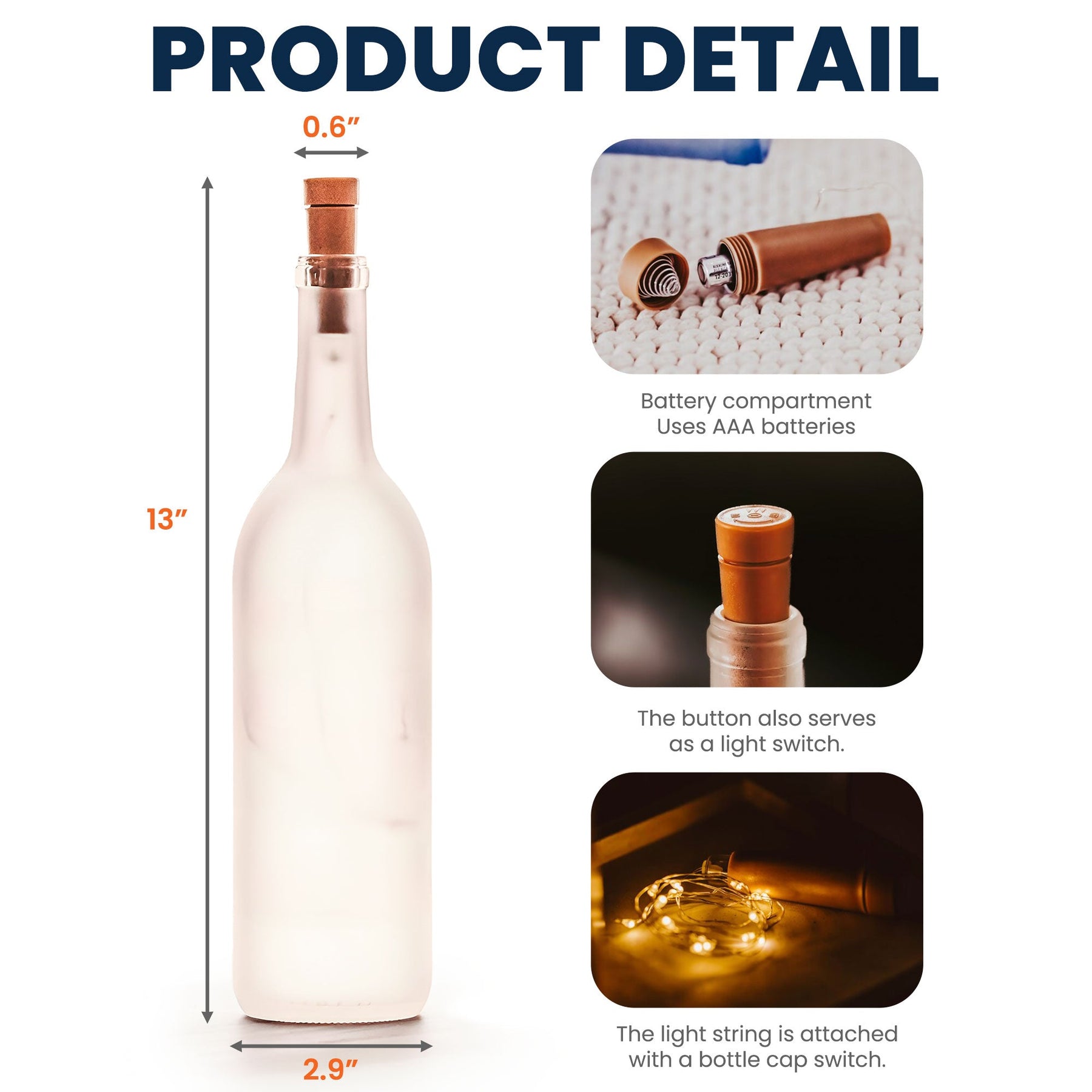 Daughter You're Awesome - Personalized Bottle Lamp