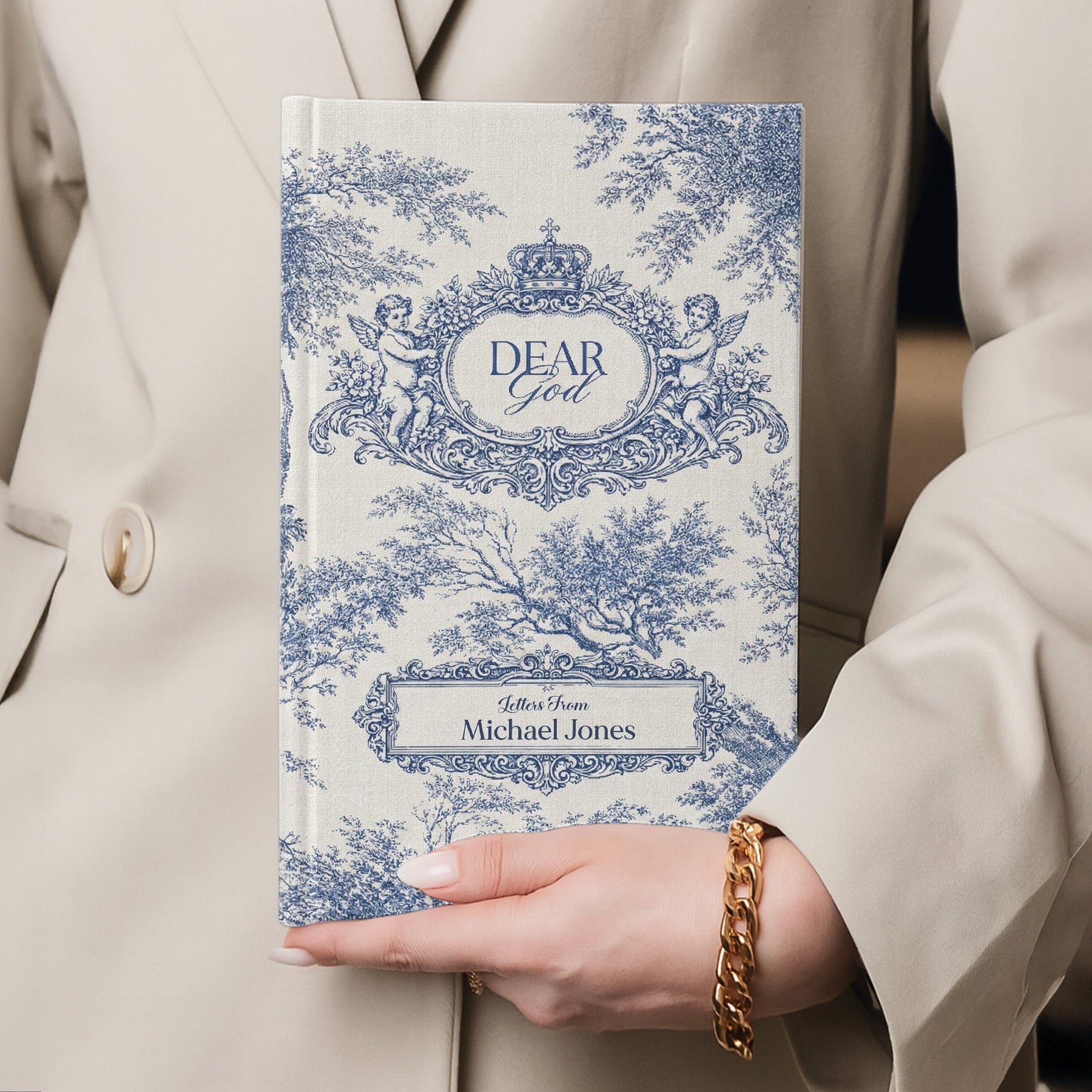 Dear God Letters From - Sermon Notes Faith Gift - Personalized Hardcover Journal