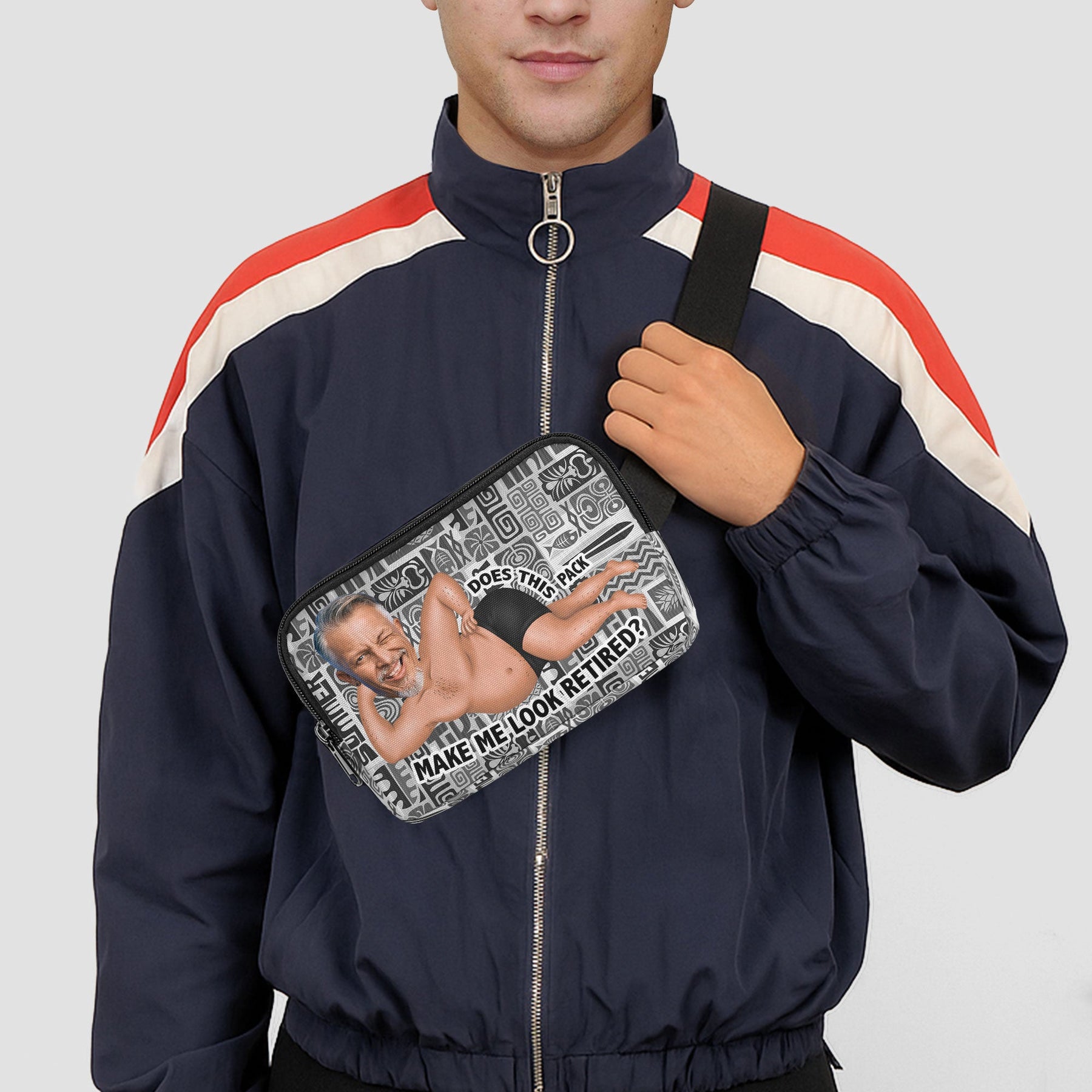 Does This Pack Make Me Look Retired? - Personalized Photo Waist Pack