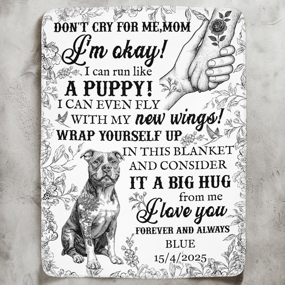 Dog Memorial Toile De Jouy French Chinoiserie - Personalized Blanket